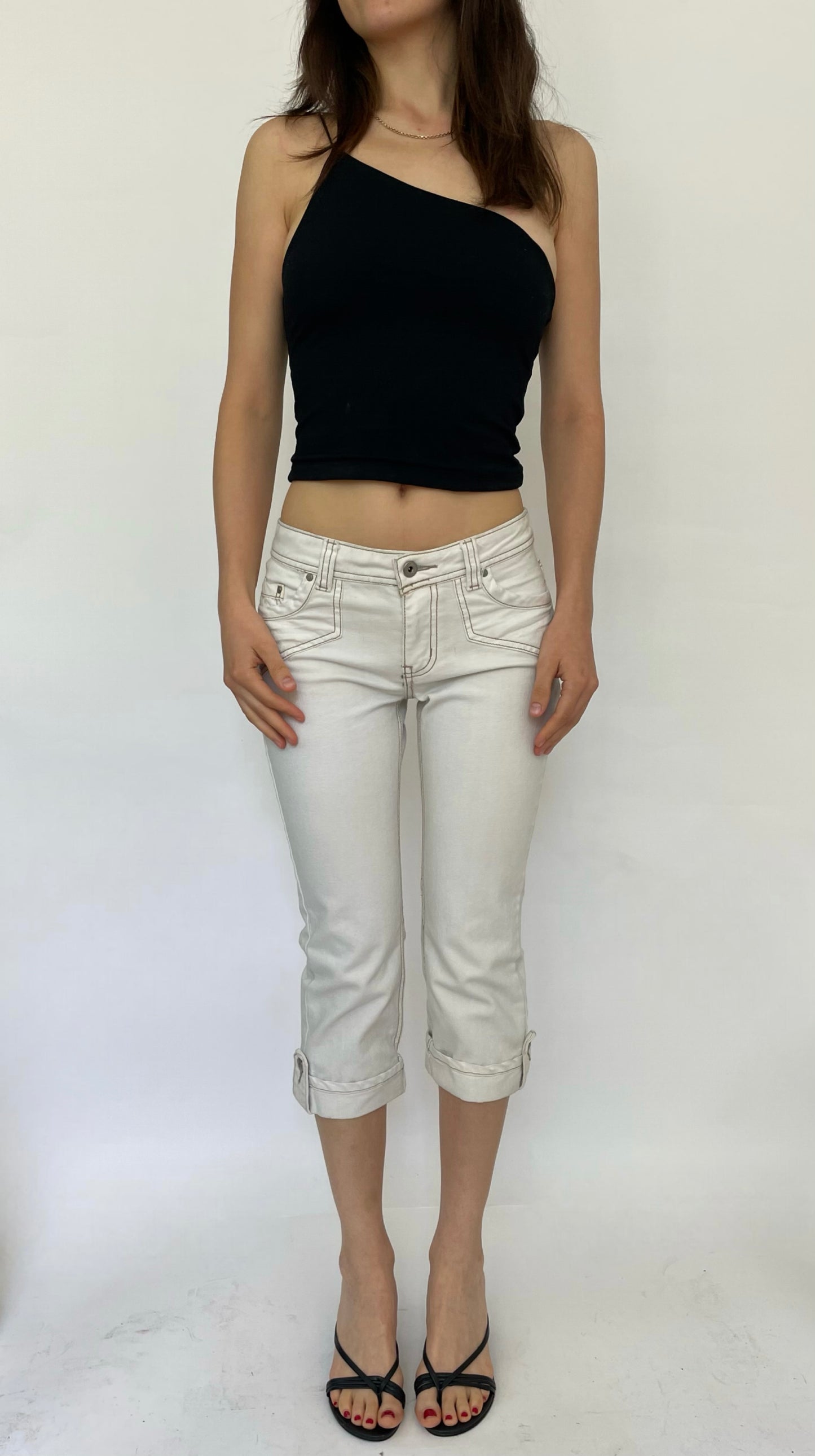 Y2K low rise iconic capris by Suko jeans