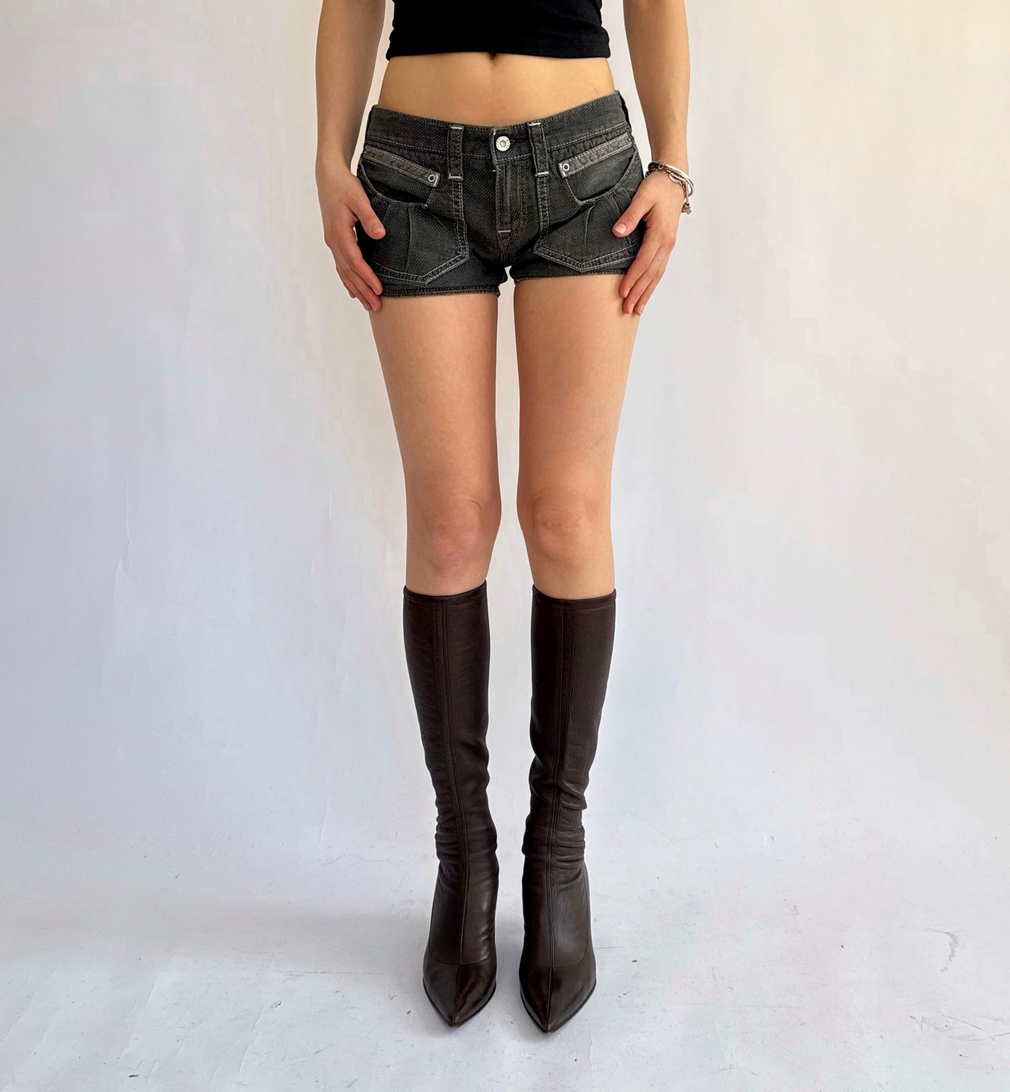 Y2k low rise shorts by HUGO BOSS