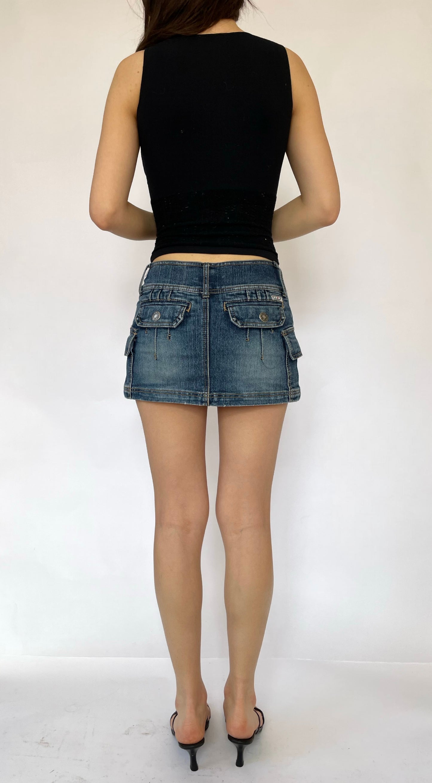 Iconic Y2K mini denim skirt by FIXX