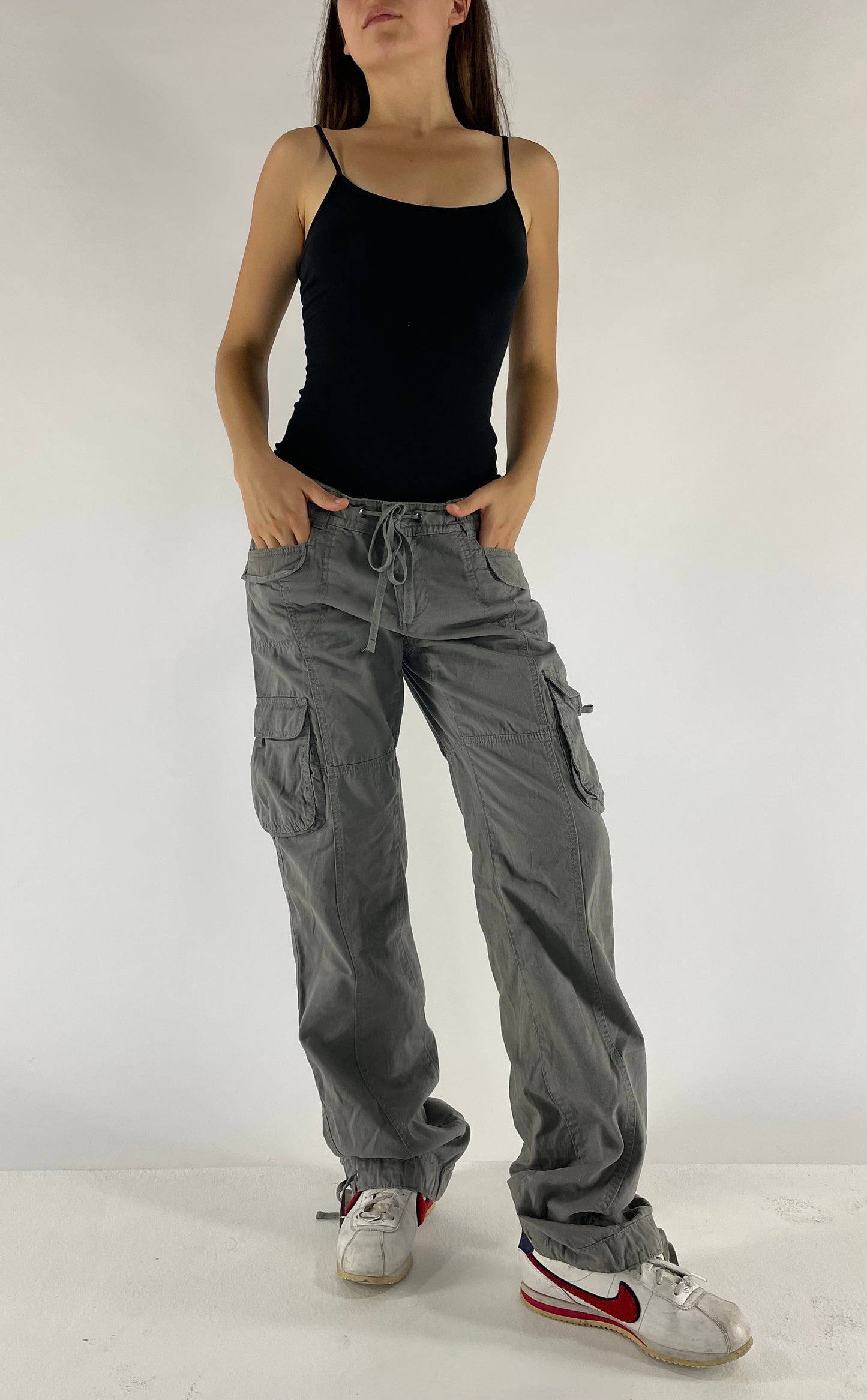 Y2K low rise cargo pants