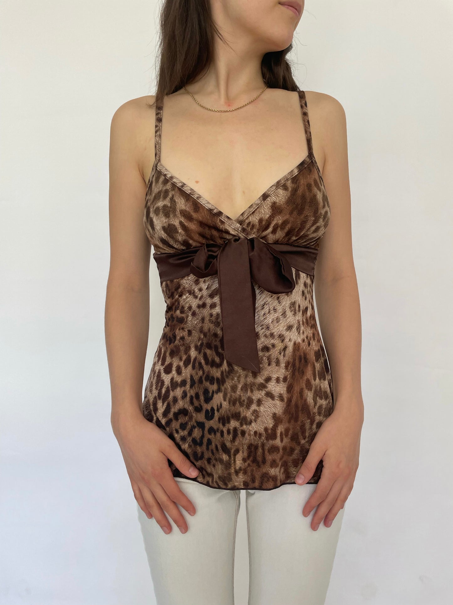 Dream Y2K cheetah print camisole top