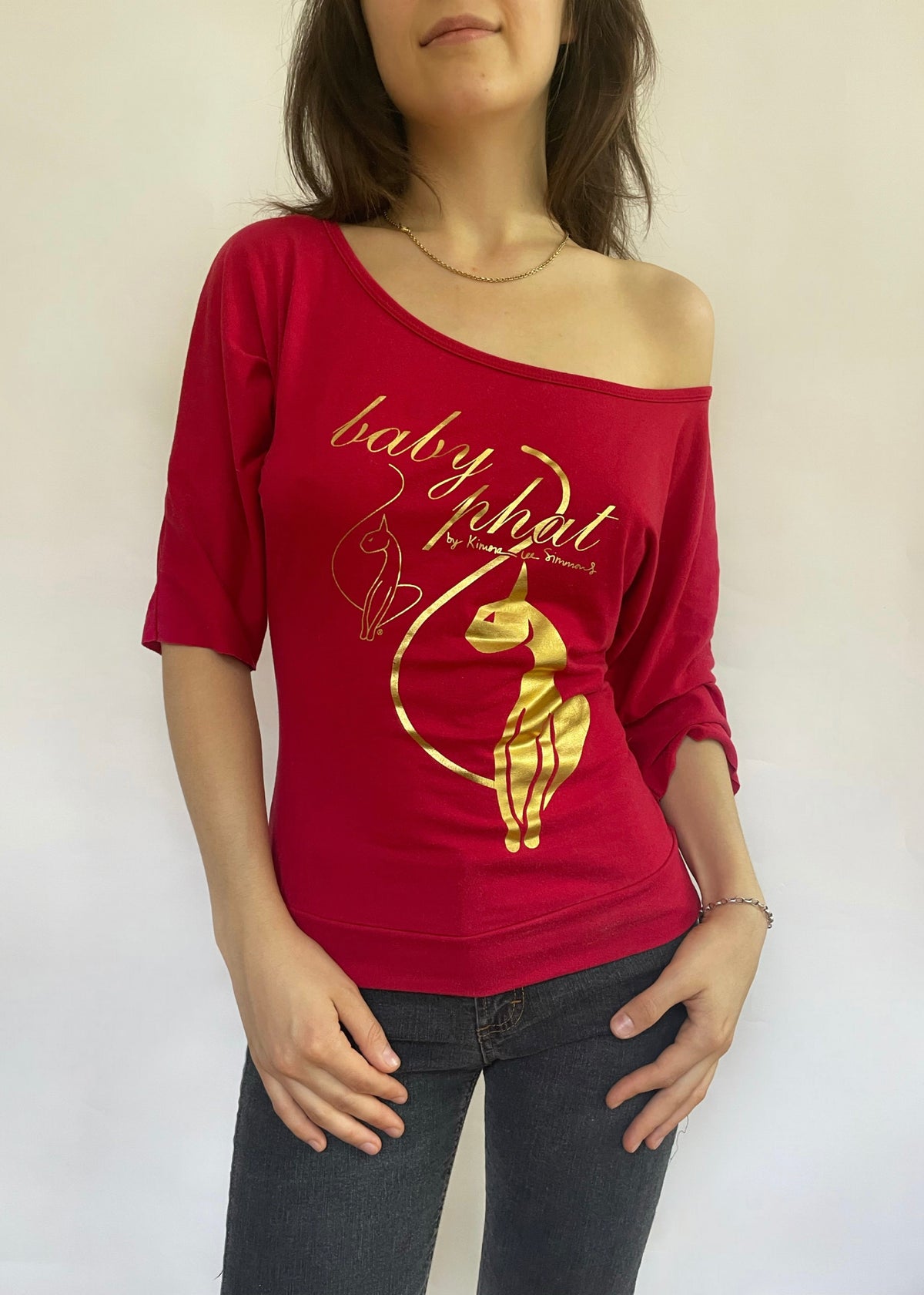 Iconic Y2K BABY PHAT off the shoulder ultra soft top
