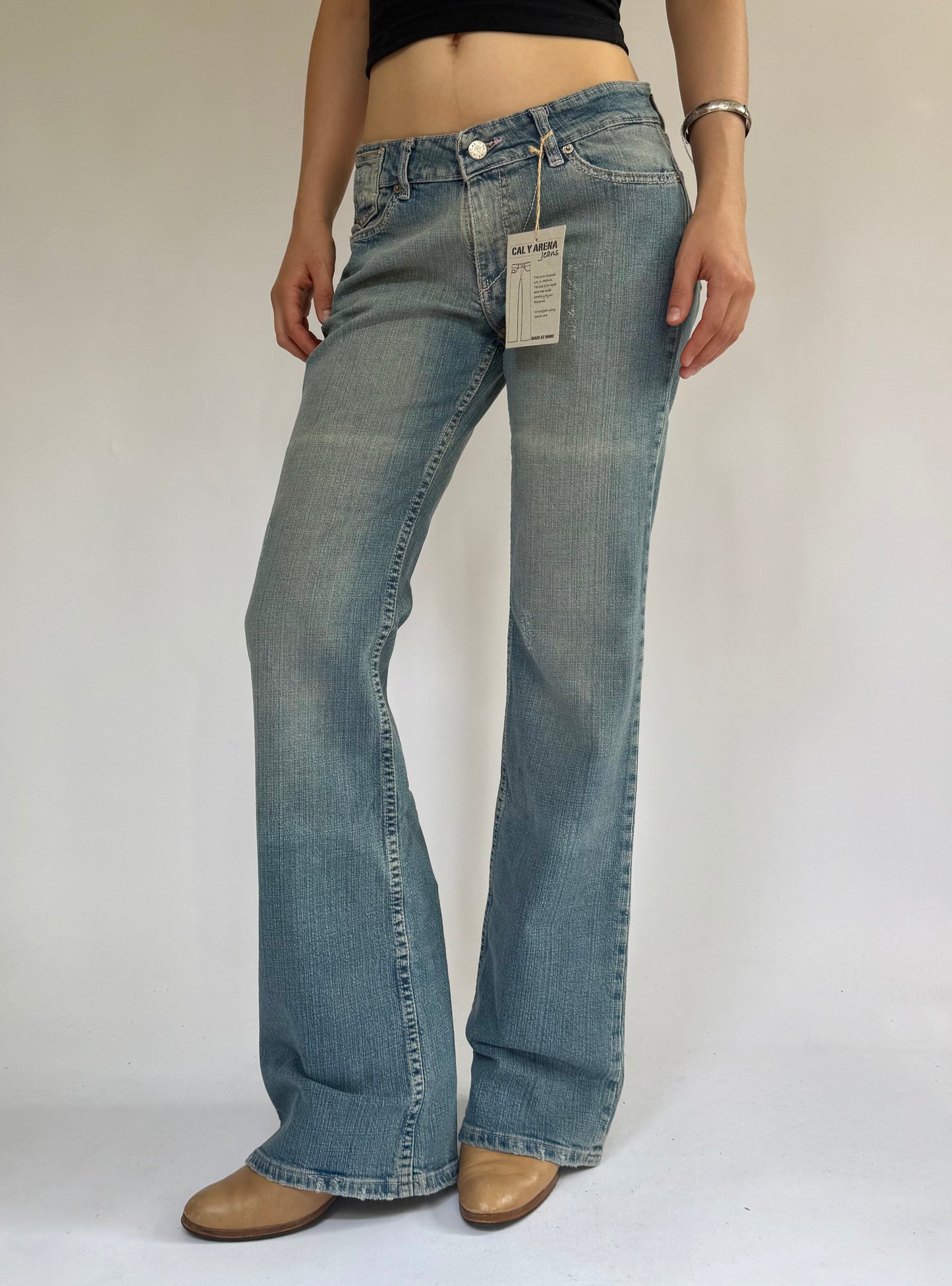 Y2K DEADSTOCK with tags low rise flared jeans
