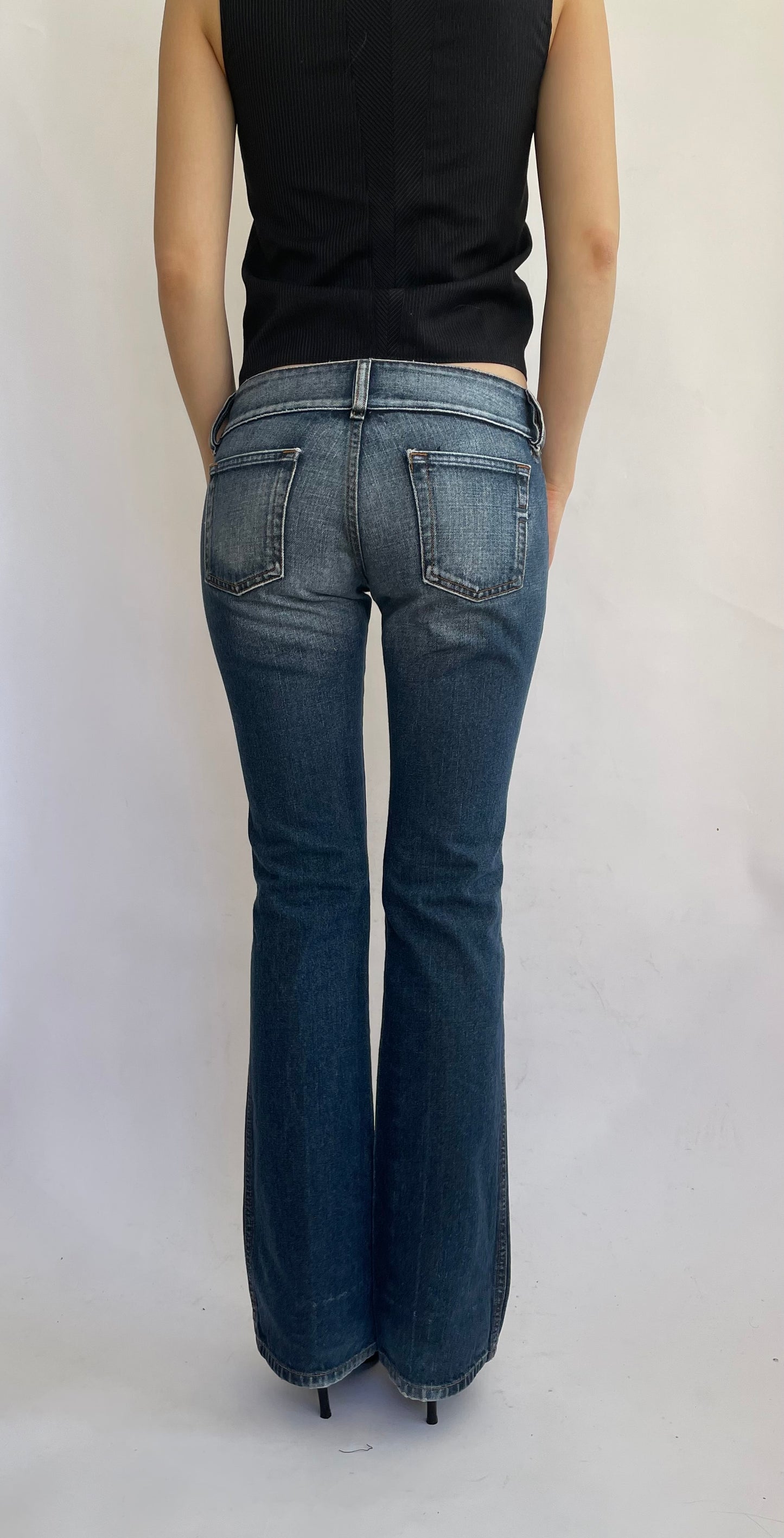 Y2K low rise jeans by DIESEL in dark blue