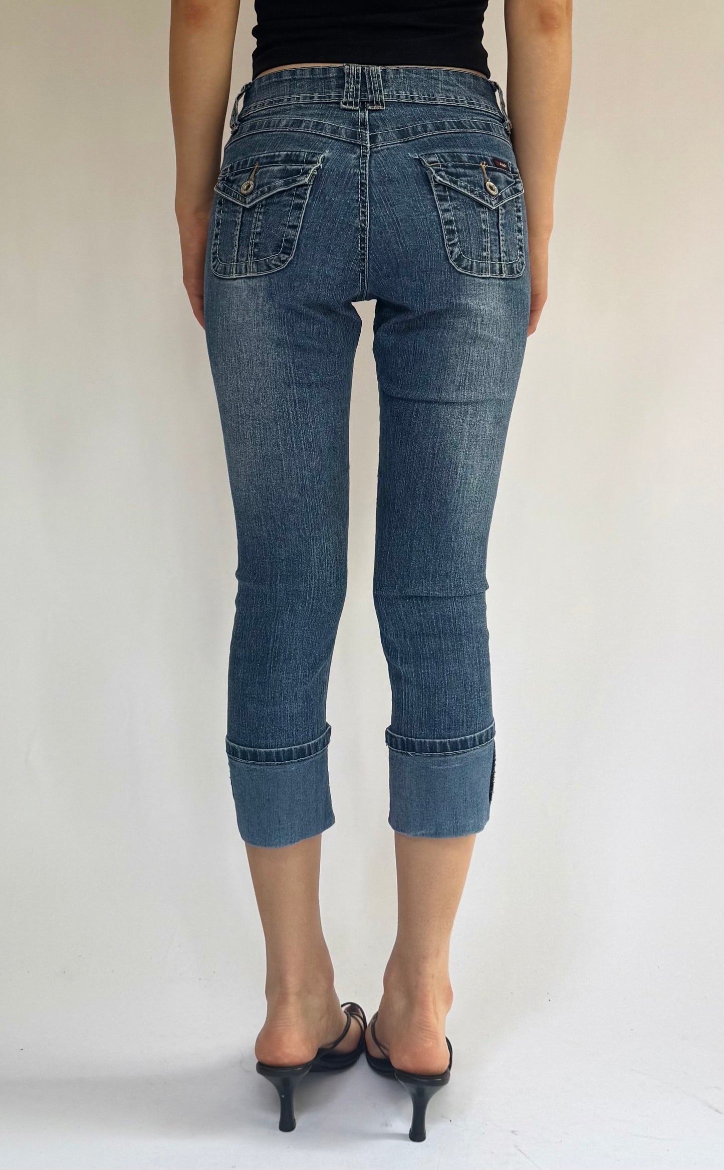 Y2k mid rise capris by brand ANGEL
