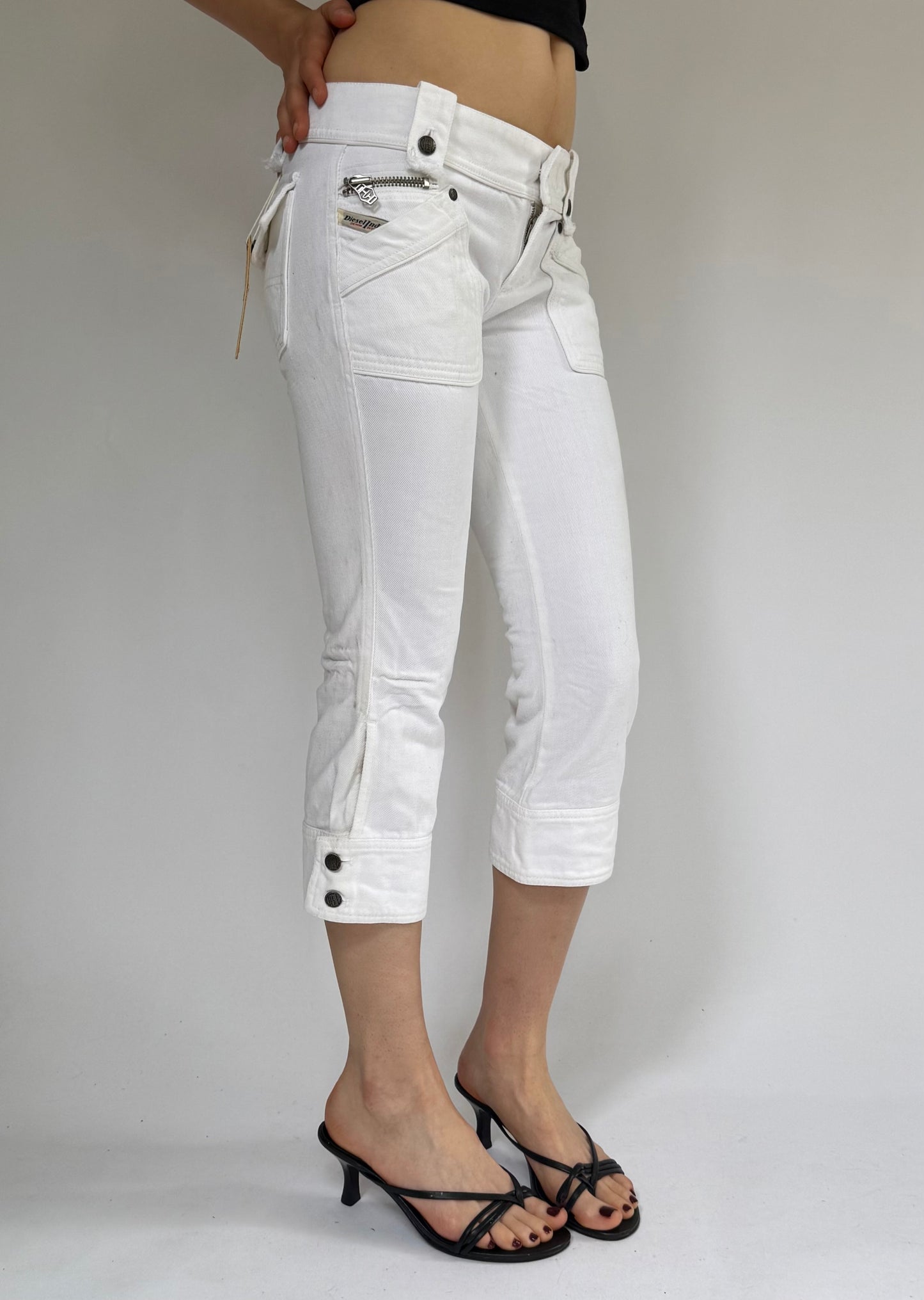 Y2k DEADSTOCK DIESEL with tags low rise capris