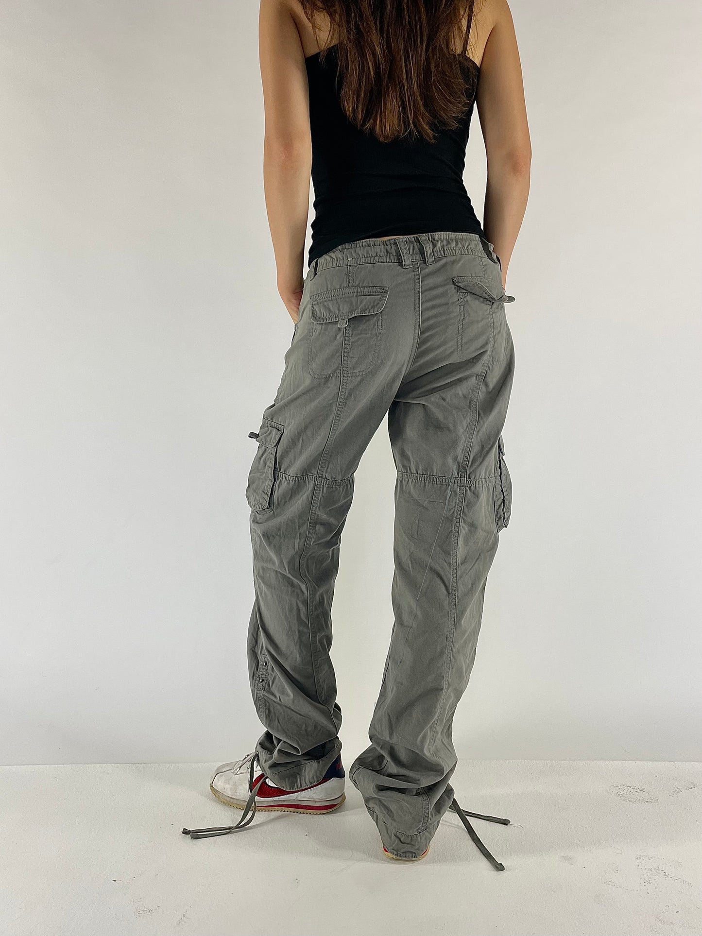 Y2K low rise cargo pants