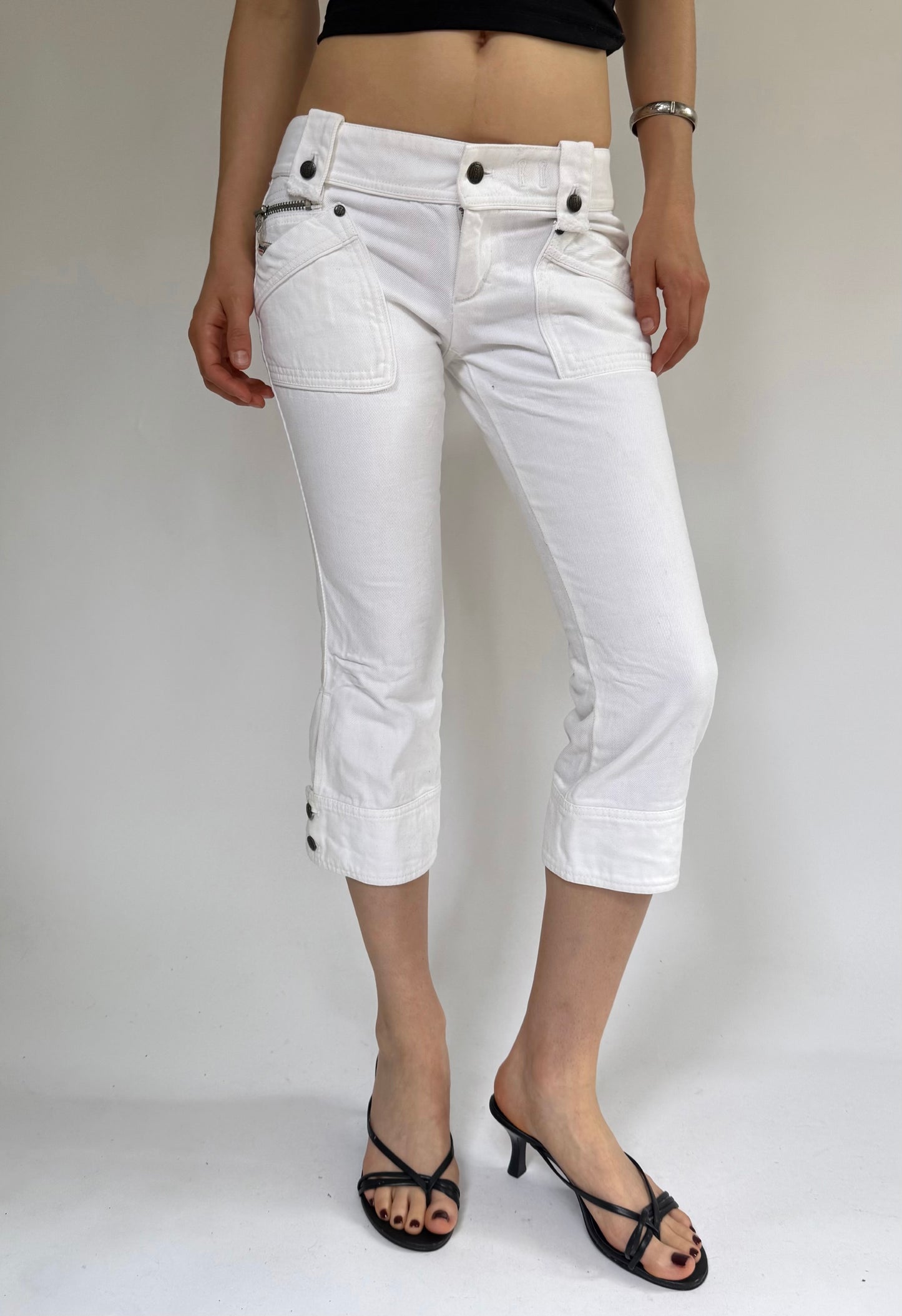 Y2k DEADSTOCK DIESEL with tags low rise capris