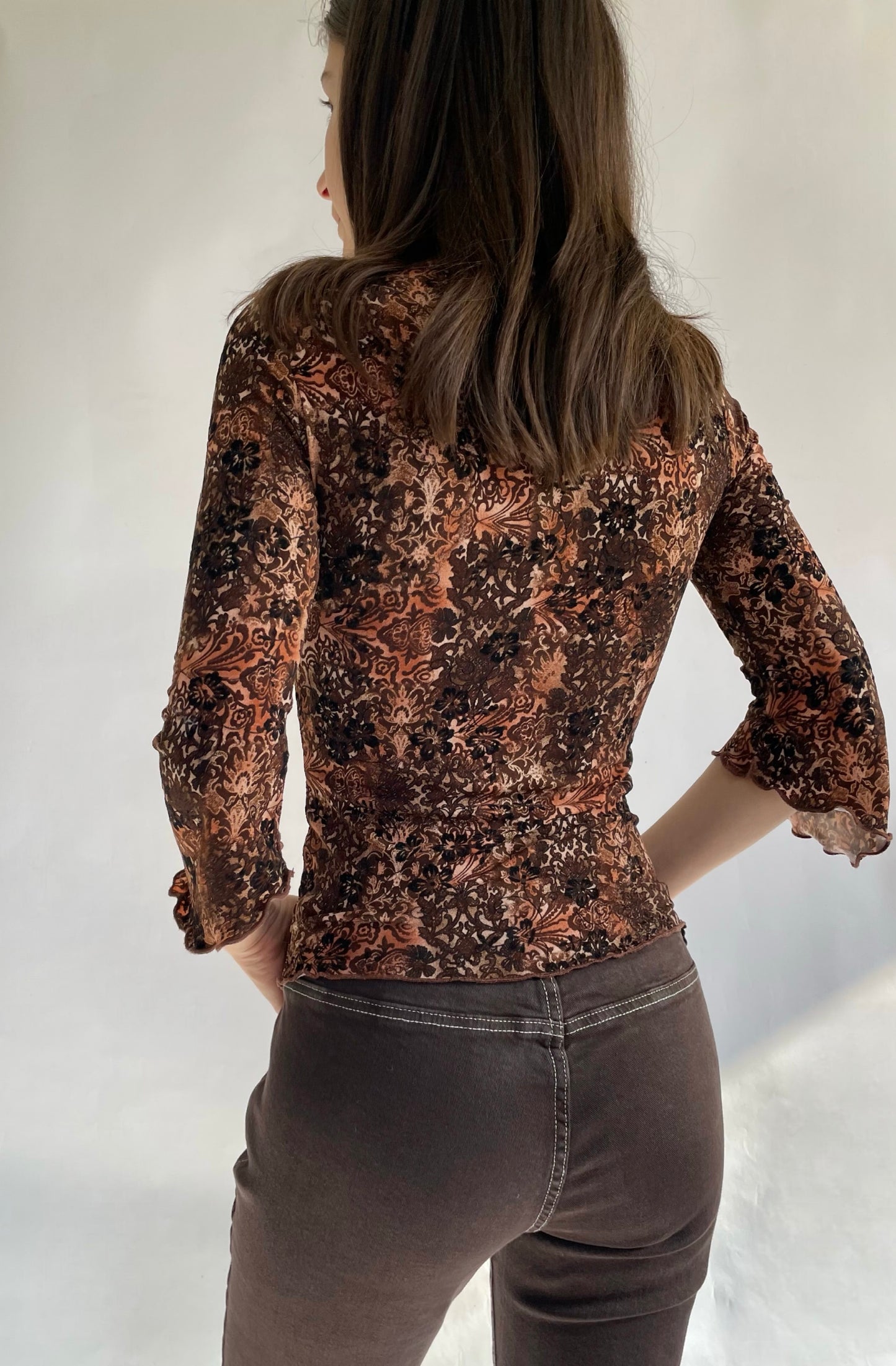 Y2K front tie top
