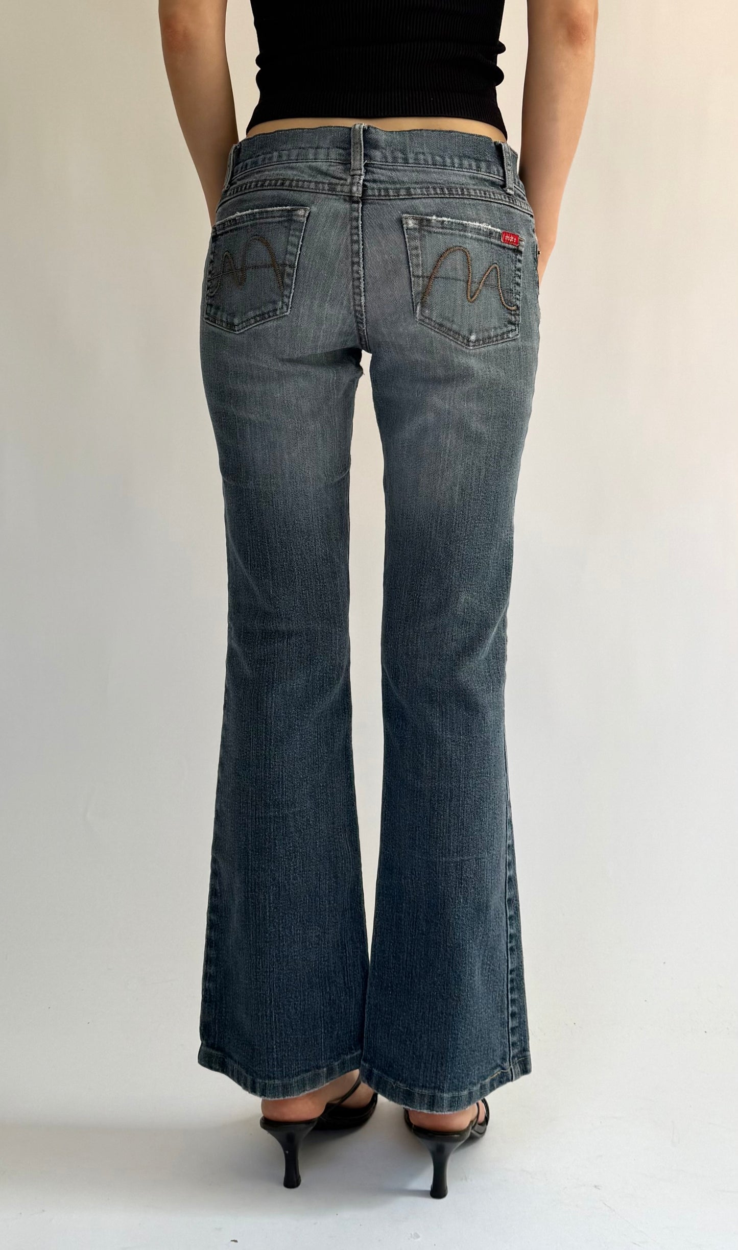 Y2K low rise flared jeans by MOTO