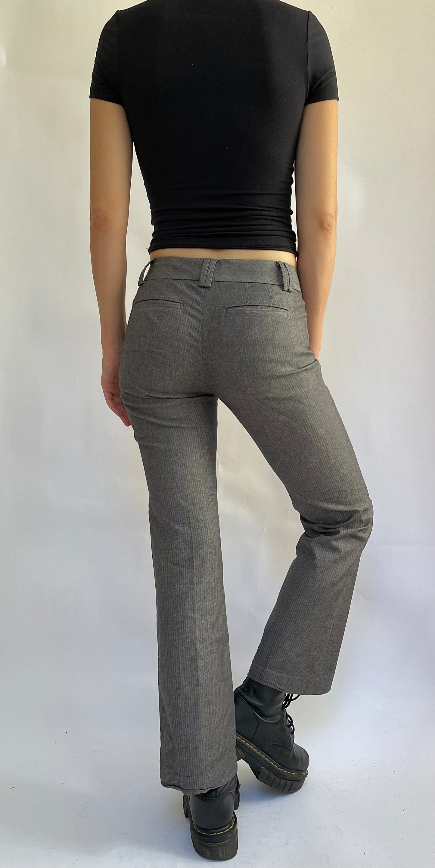 Y2K low rise pin striped pants by Banana Republic
