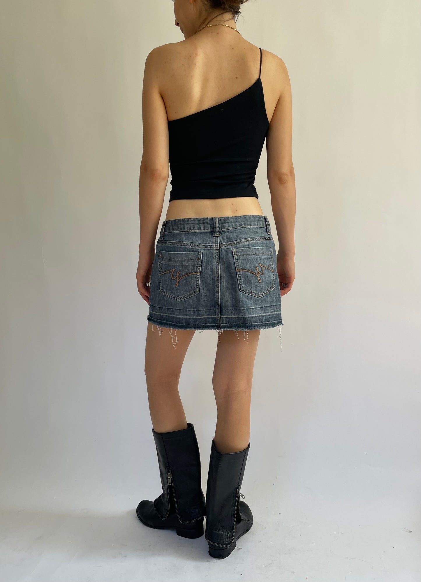 Y2K low rise mini skirt by YES MISS