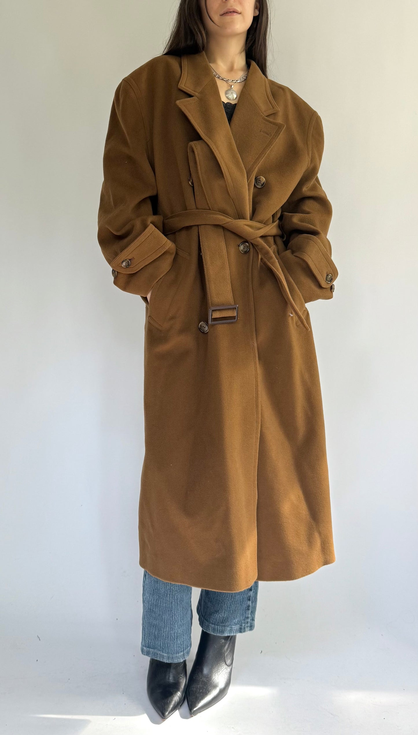 Vintage 90s whool trench coat