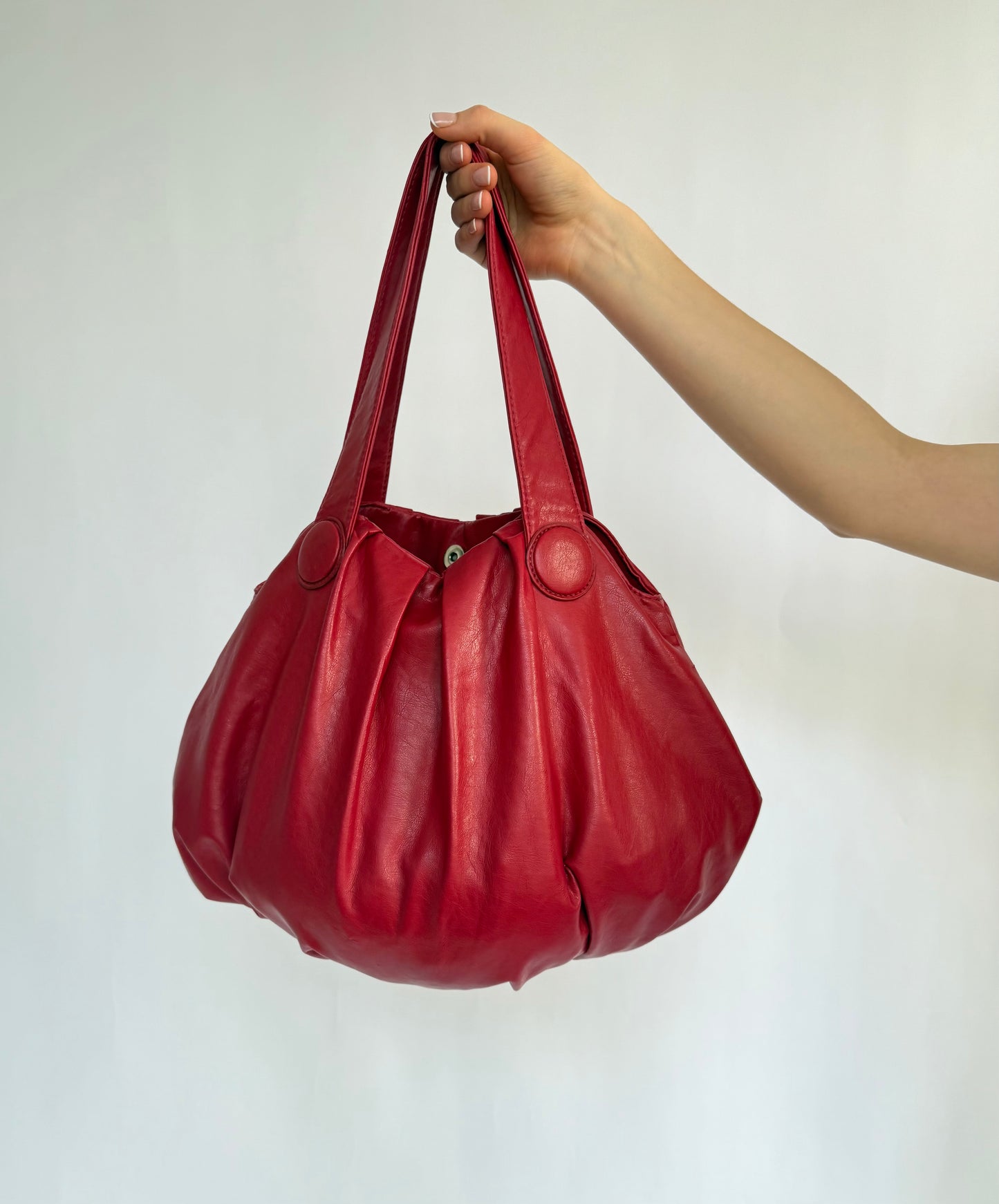 Y2K faux leather slouchy bag