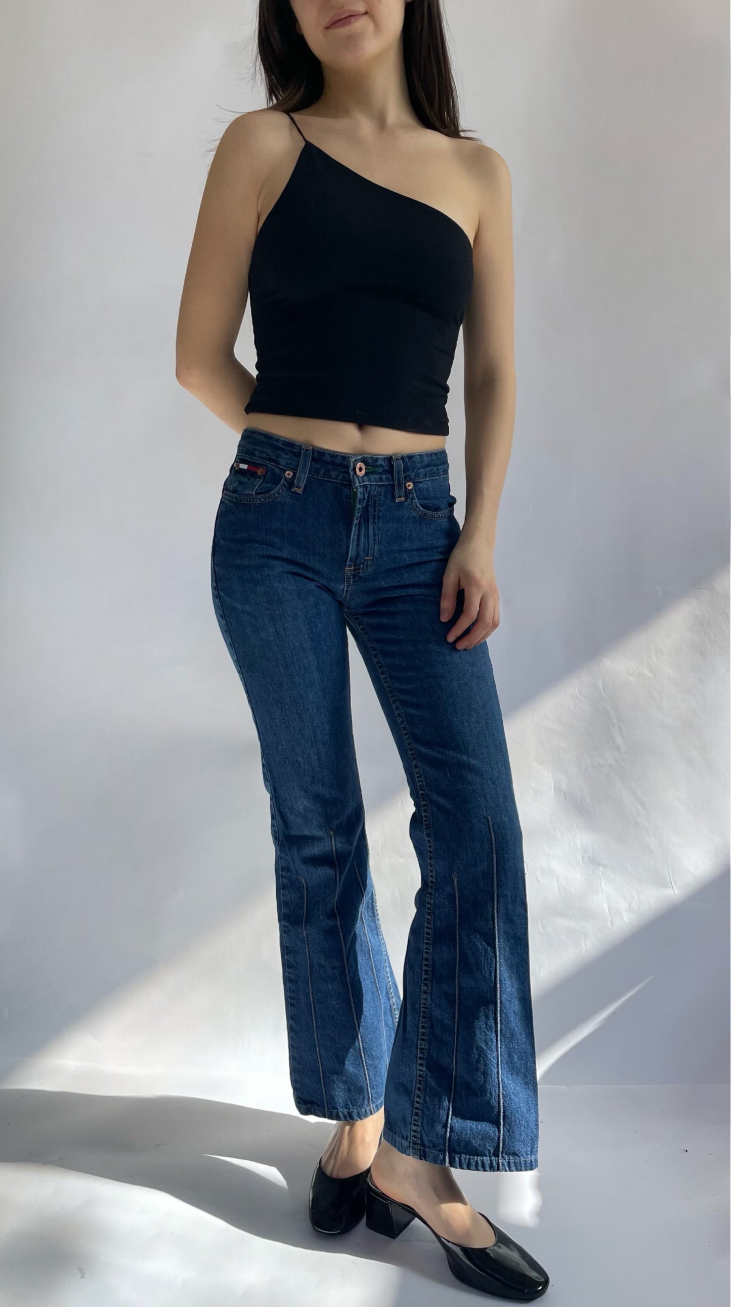 Y2K mid rise flaired TOMMY jeans