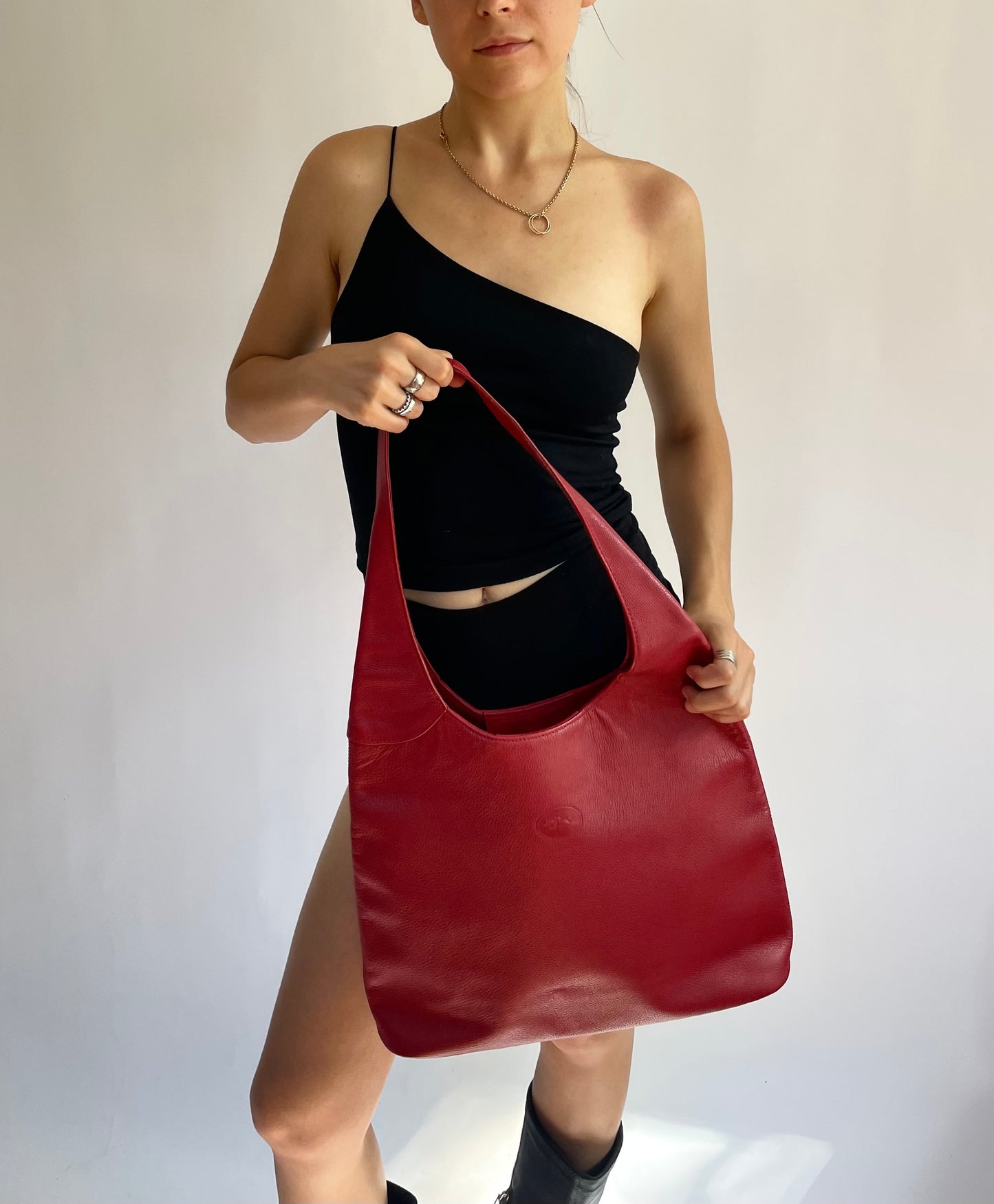 Vintage leather tote by LONGCHAMP