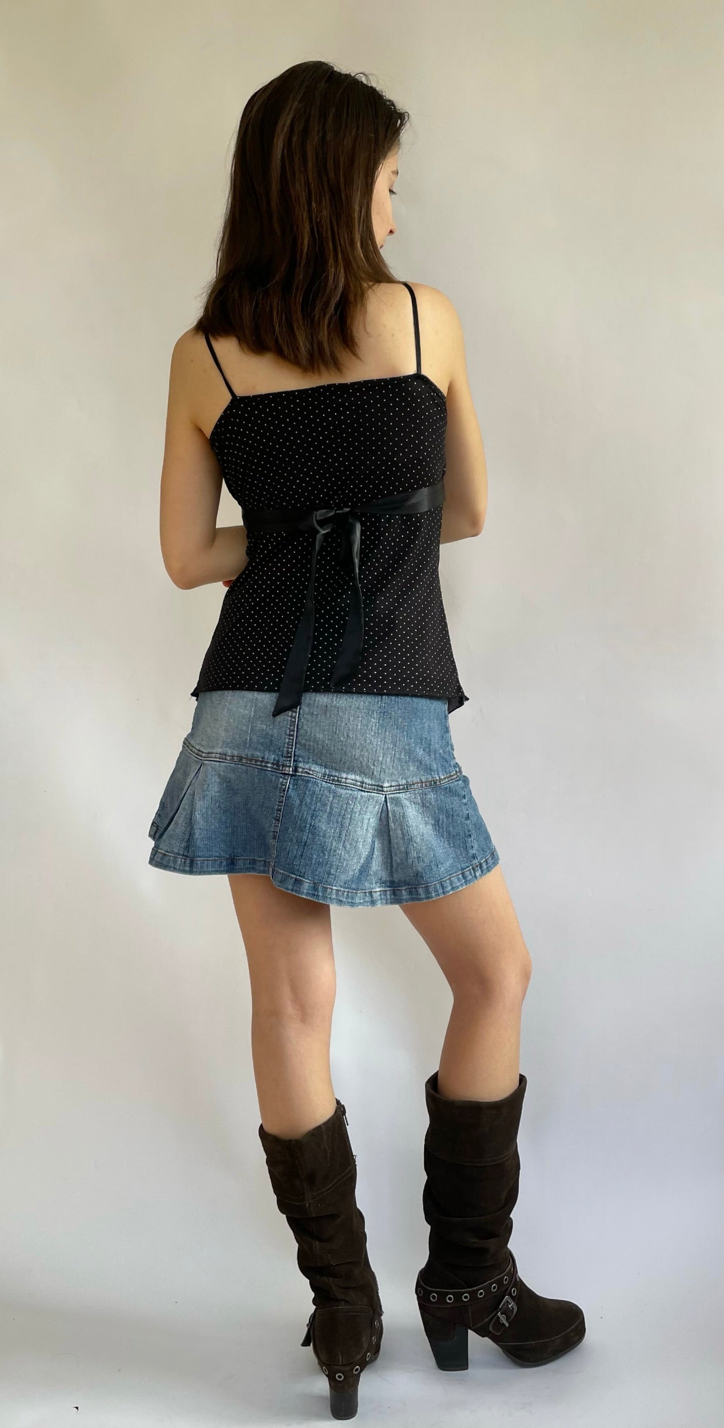 Vintage polka dot camisole top