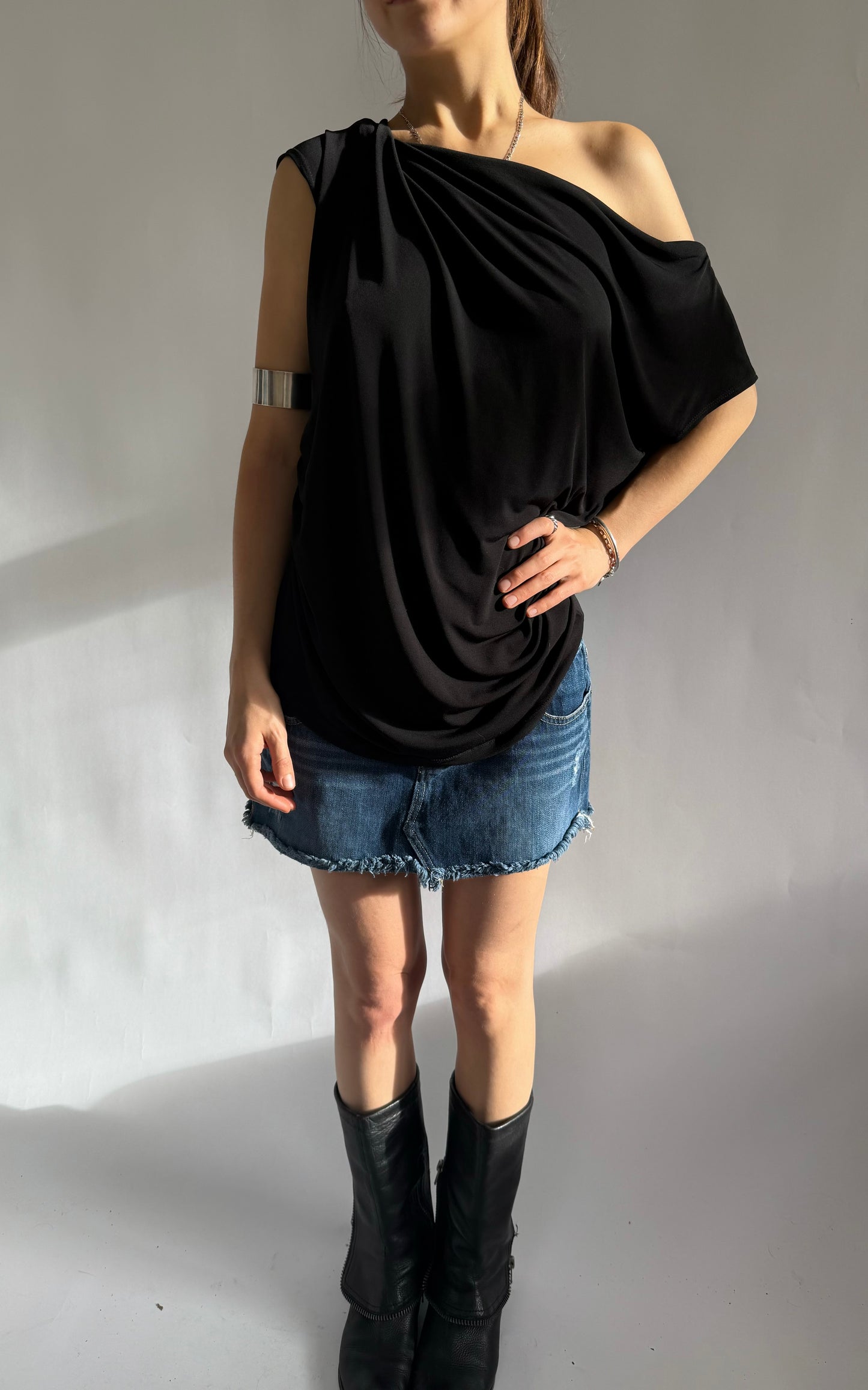 Y2K versatile slinky open back top