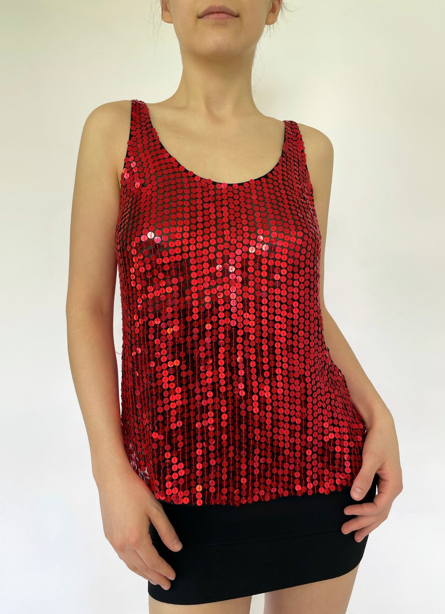 Y2K sparkling cami top