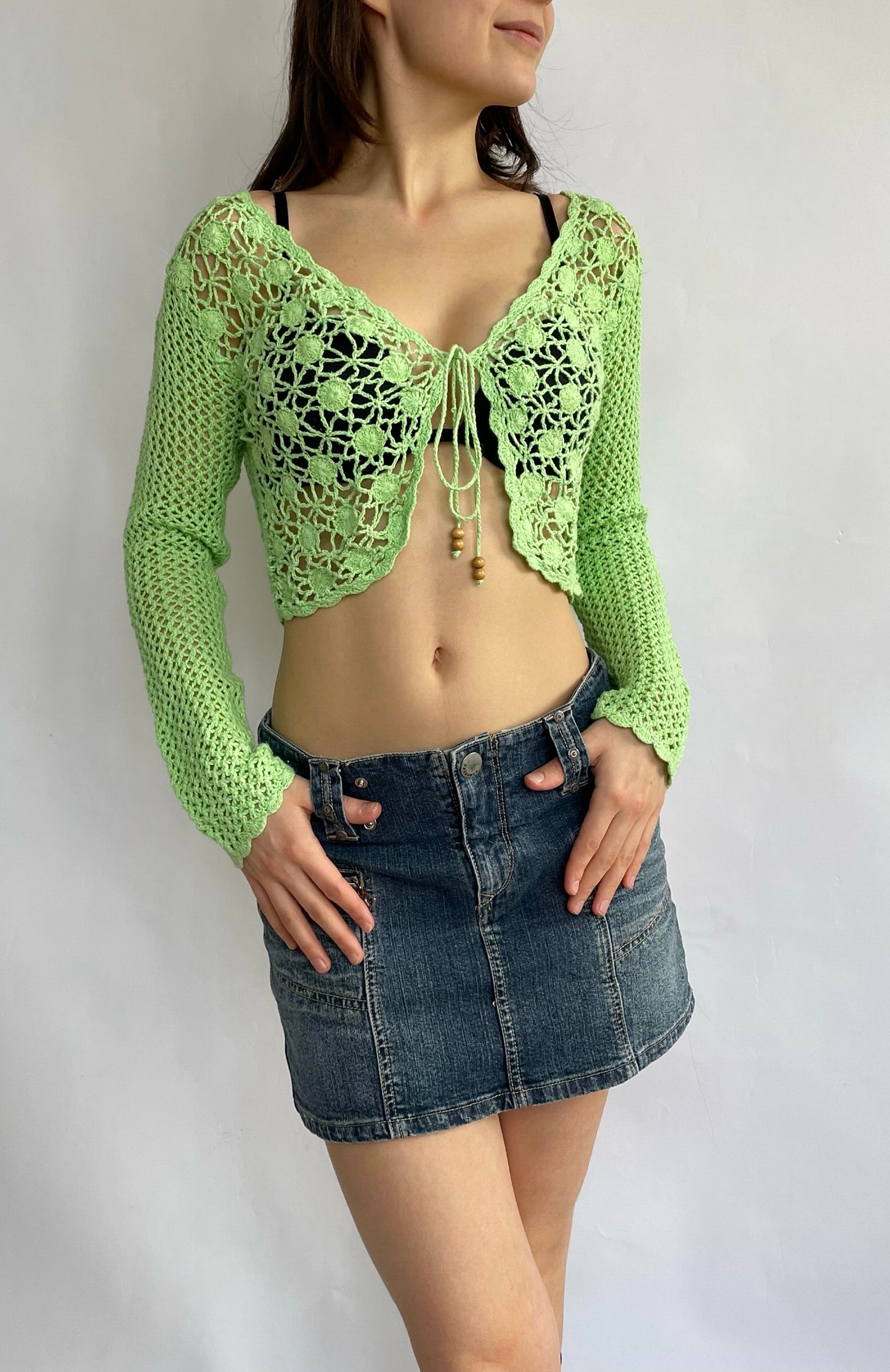 90s crochet top
