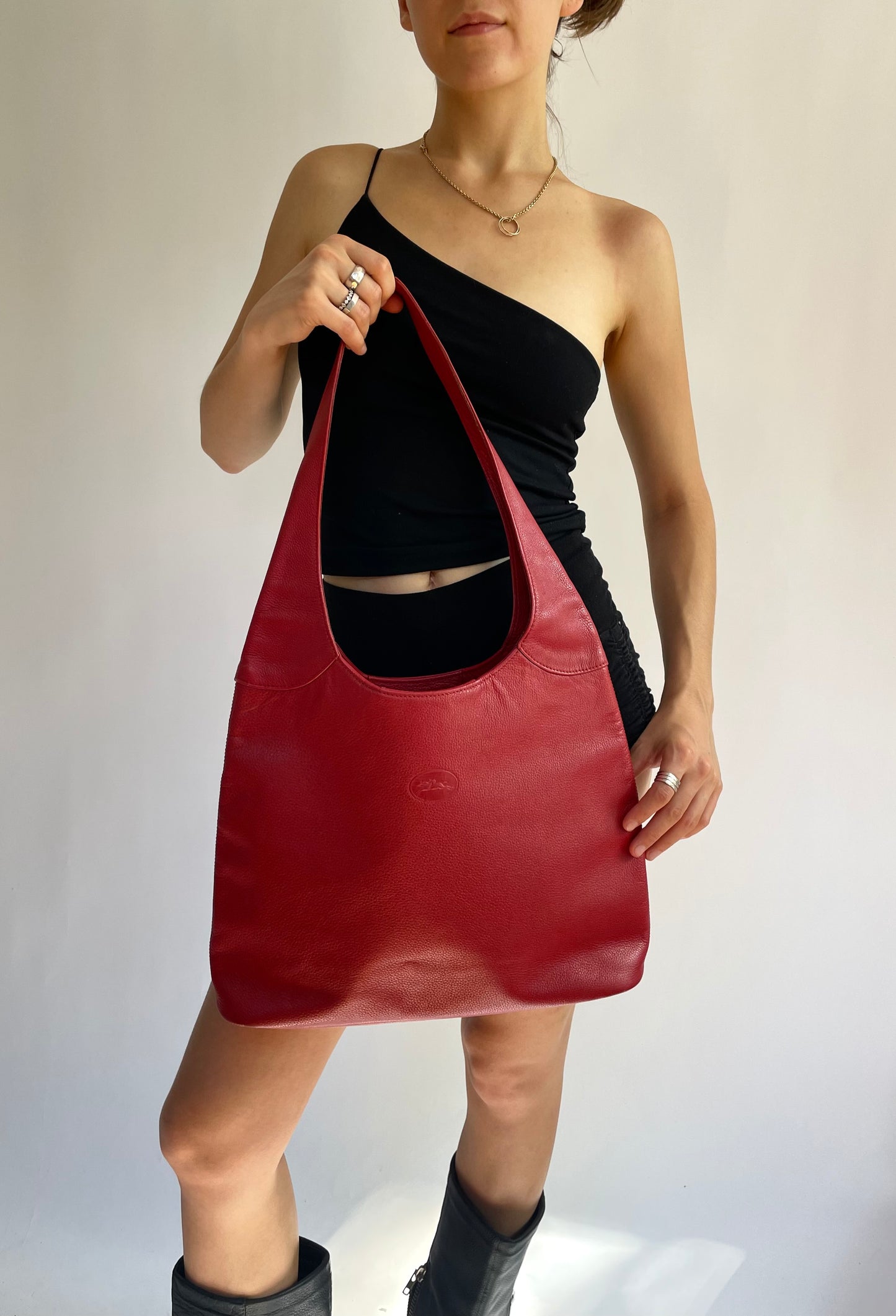 Vintage leather tote by LONGCHAMP