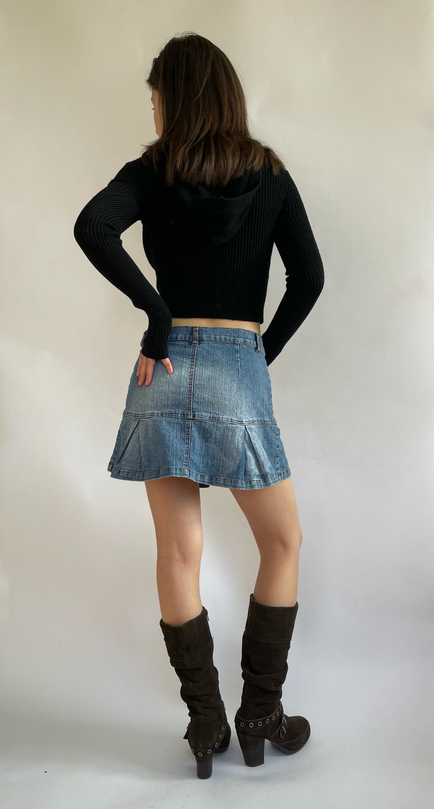 2000s denim mini skirt by 725