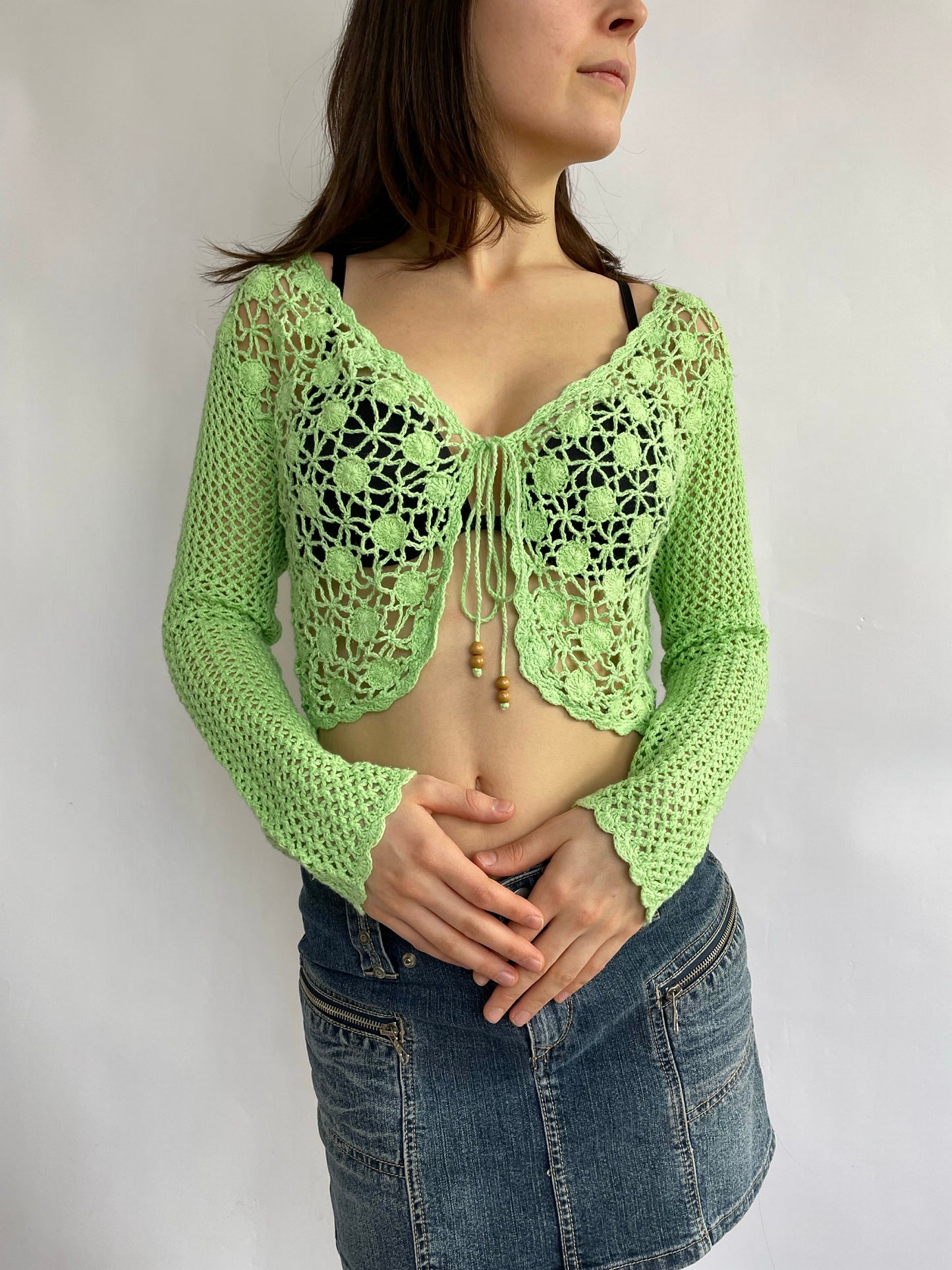 90s crochet top