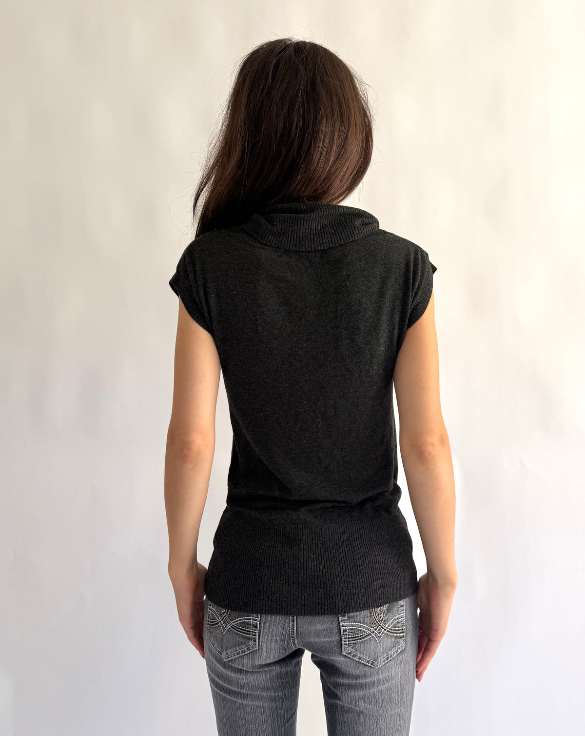 Y2K cowel neck top