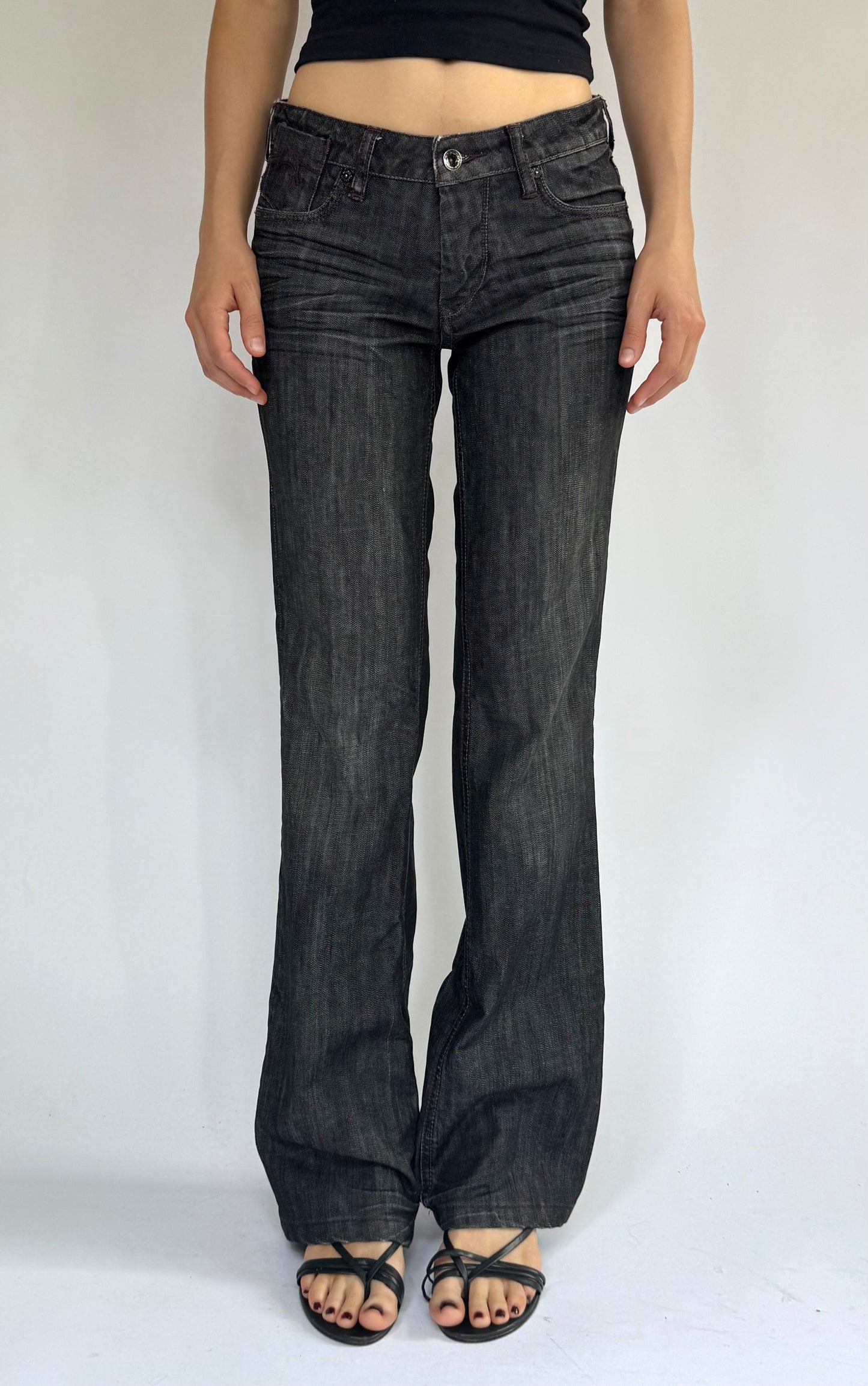 Y2K mid rise PARASUCO flare jeans