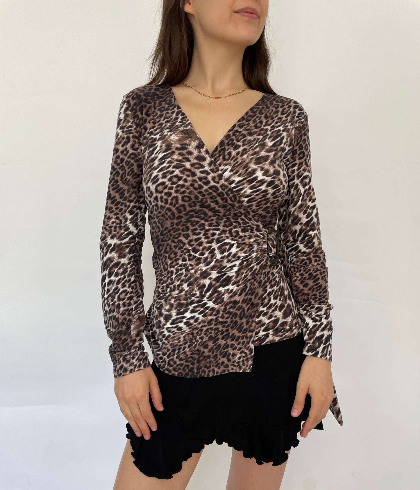 Y2K ultra soft cheetah print long sleeve top by ARRIANNE