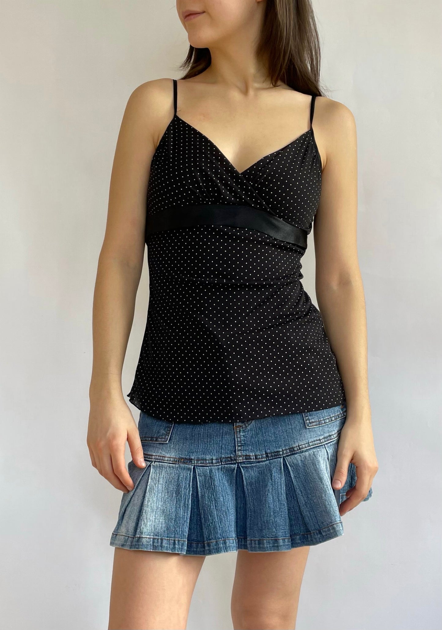 Vintage polka dot camisole top