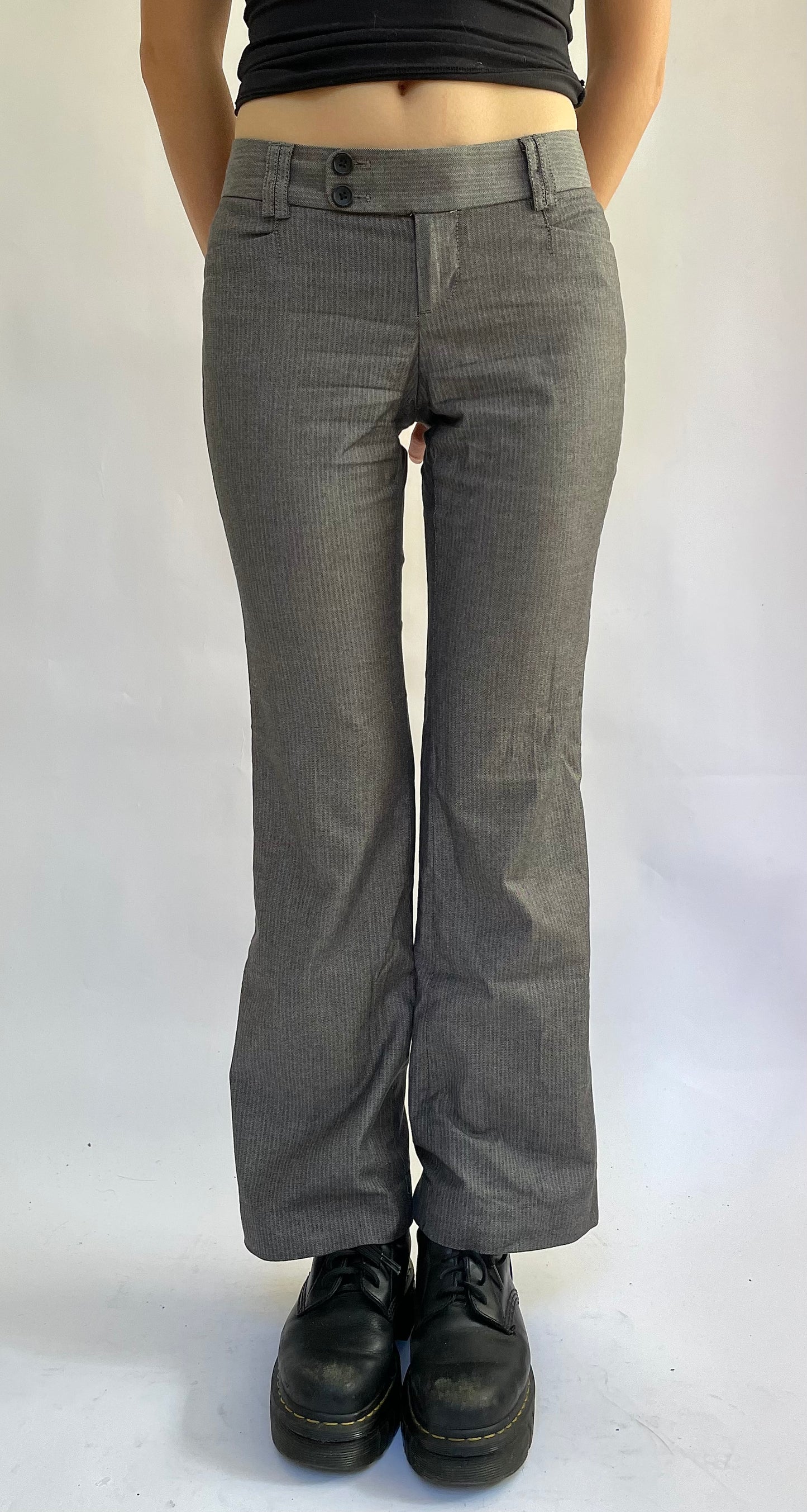 Y2K low rise pin striped pants by Banana Republic