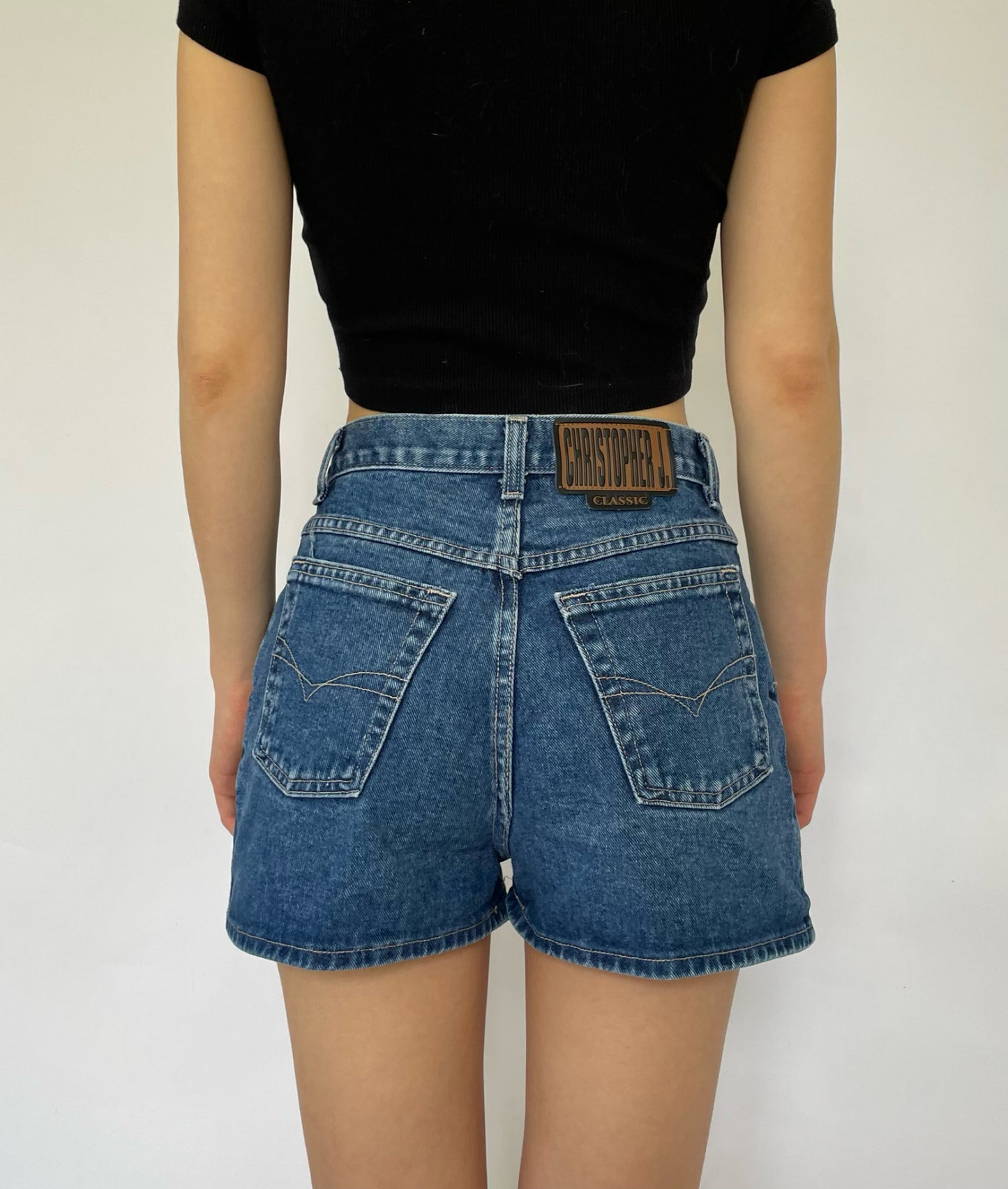 Vintage high waisted denim shorts