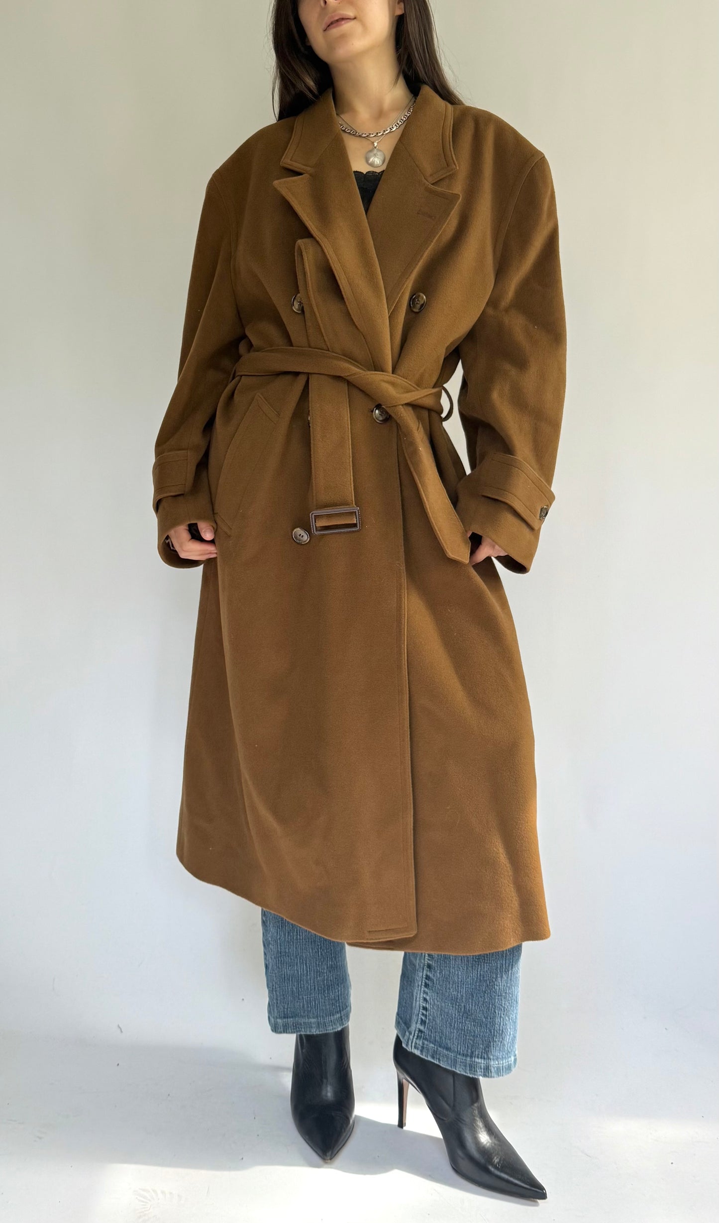 Vintage 90s whool trench coat