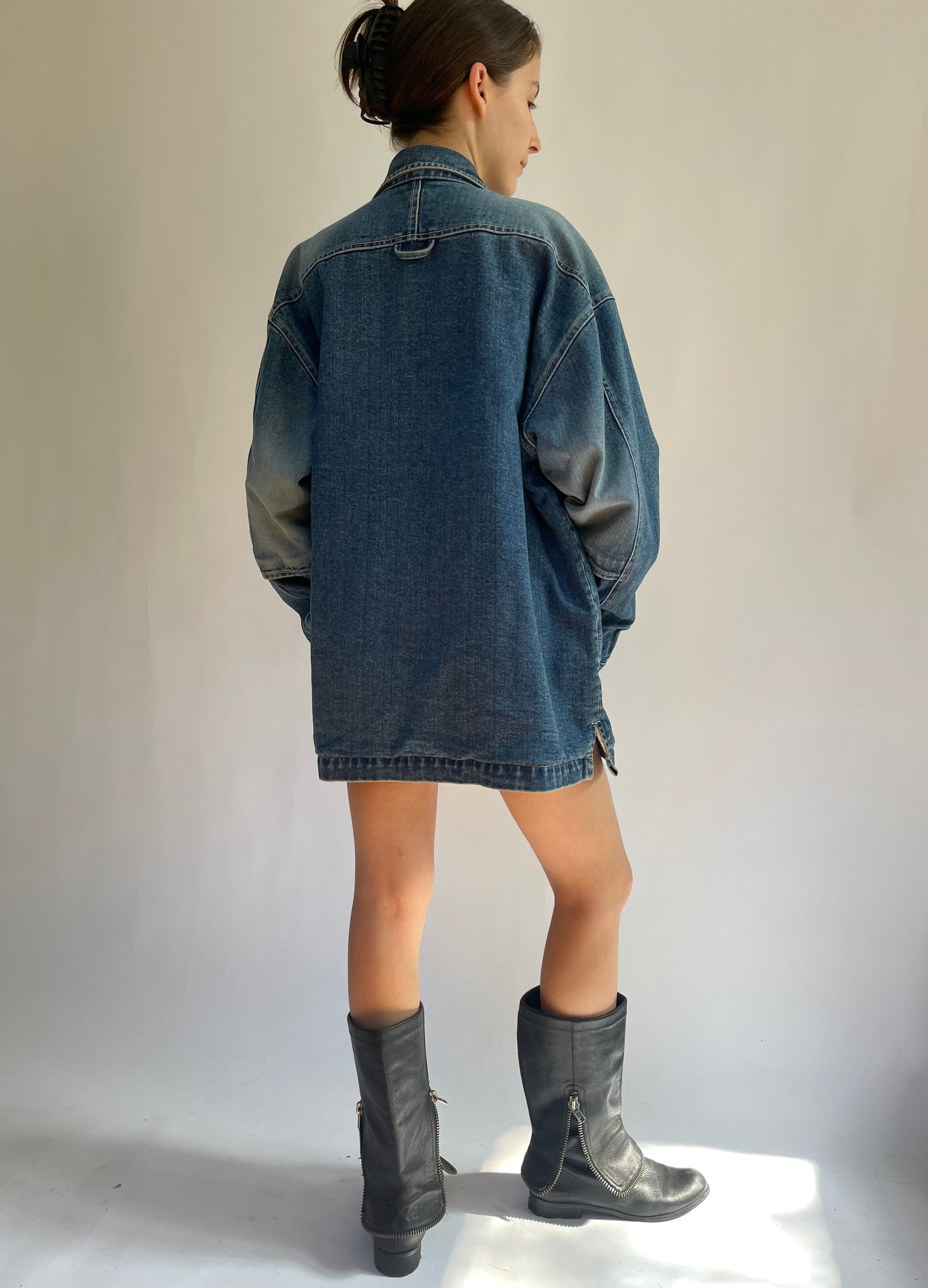 Vintage 90s oversized denim jacket by Parasuco - Size XL
