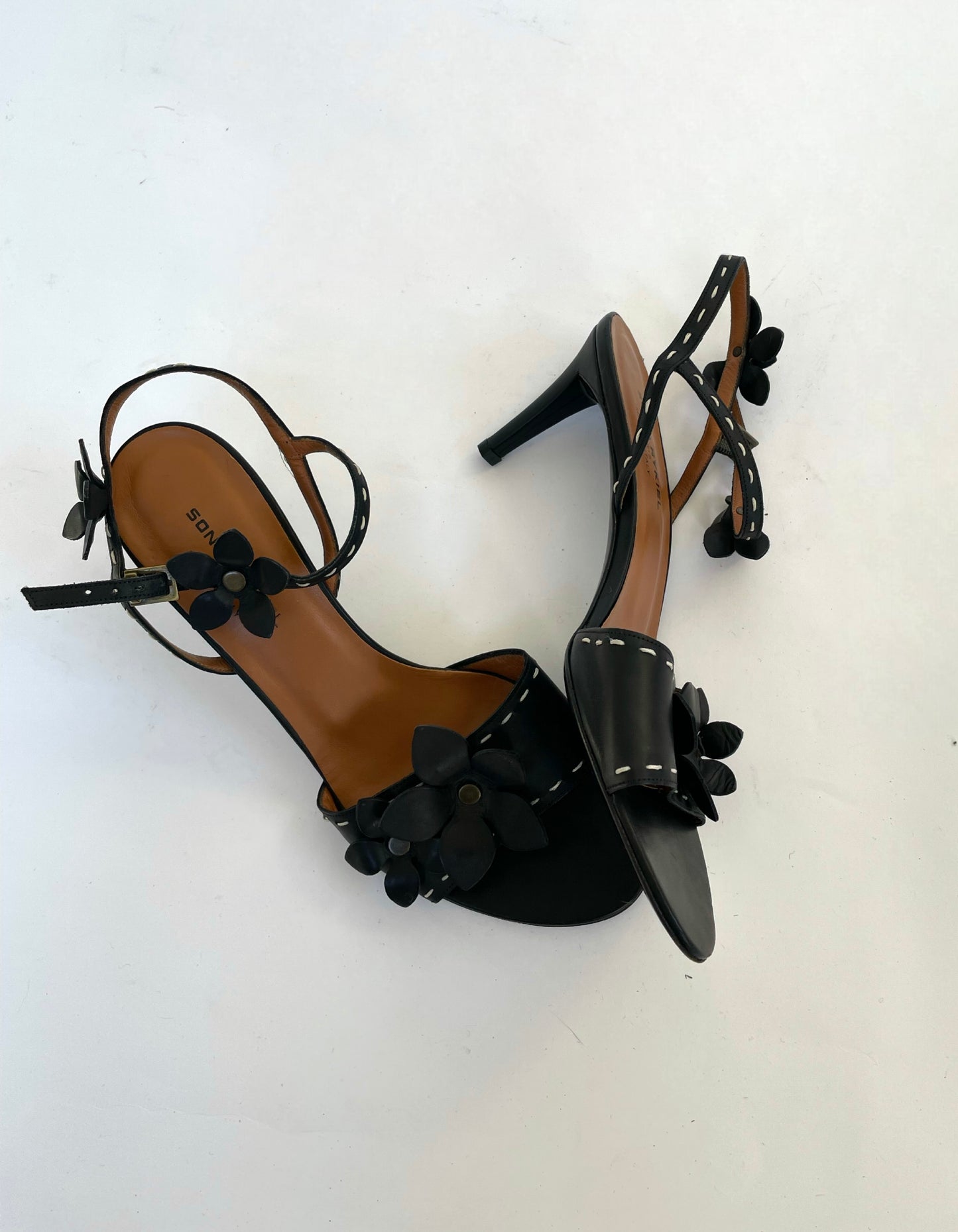 Y2K flower heels by SONIA RYKIEL-Size 8