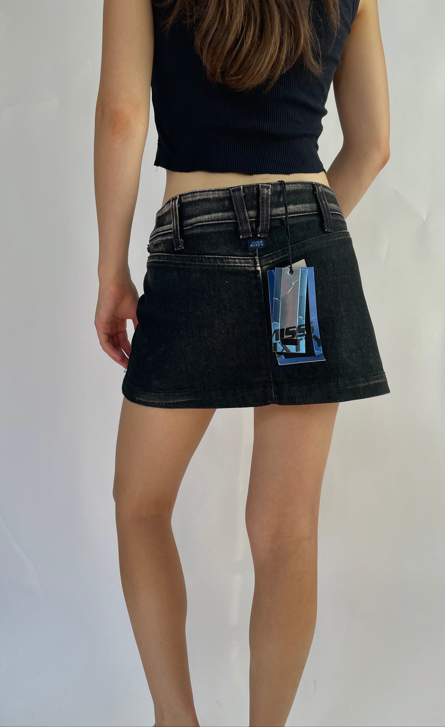 Y2K low rise denim skirt by miss sixty