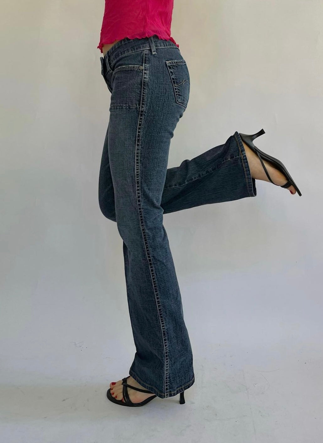 Y2K low rise flared pants by parasuco
