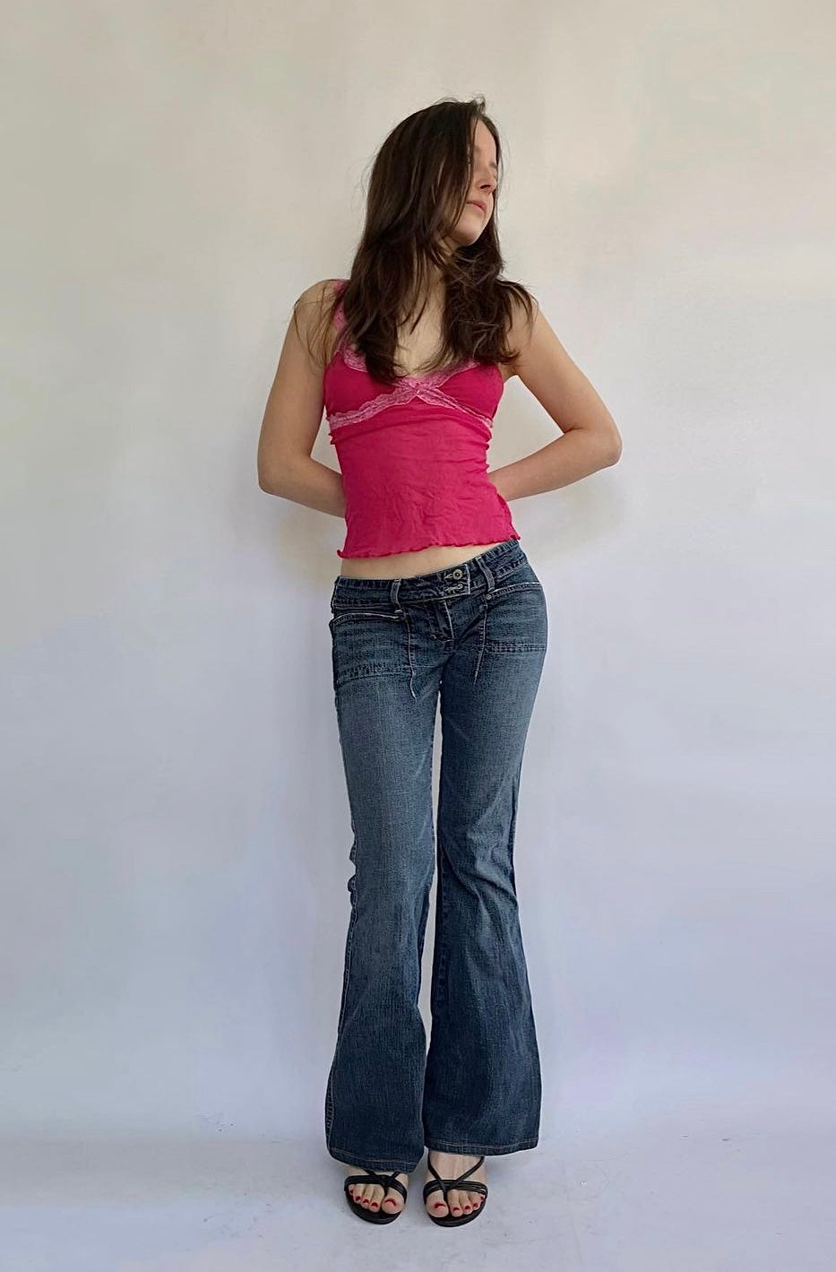 Y2K low rise flared pants by parasuco