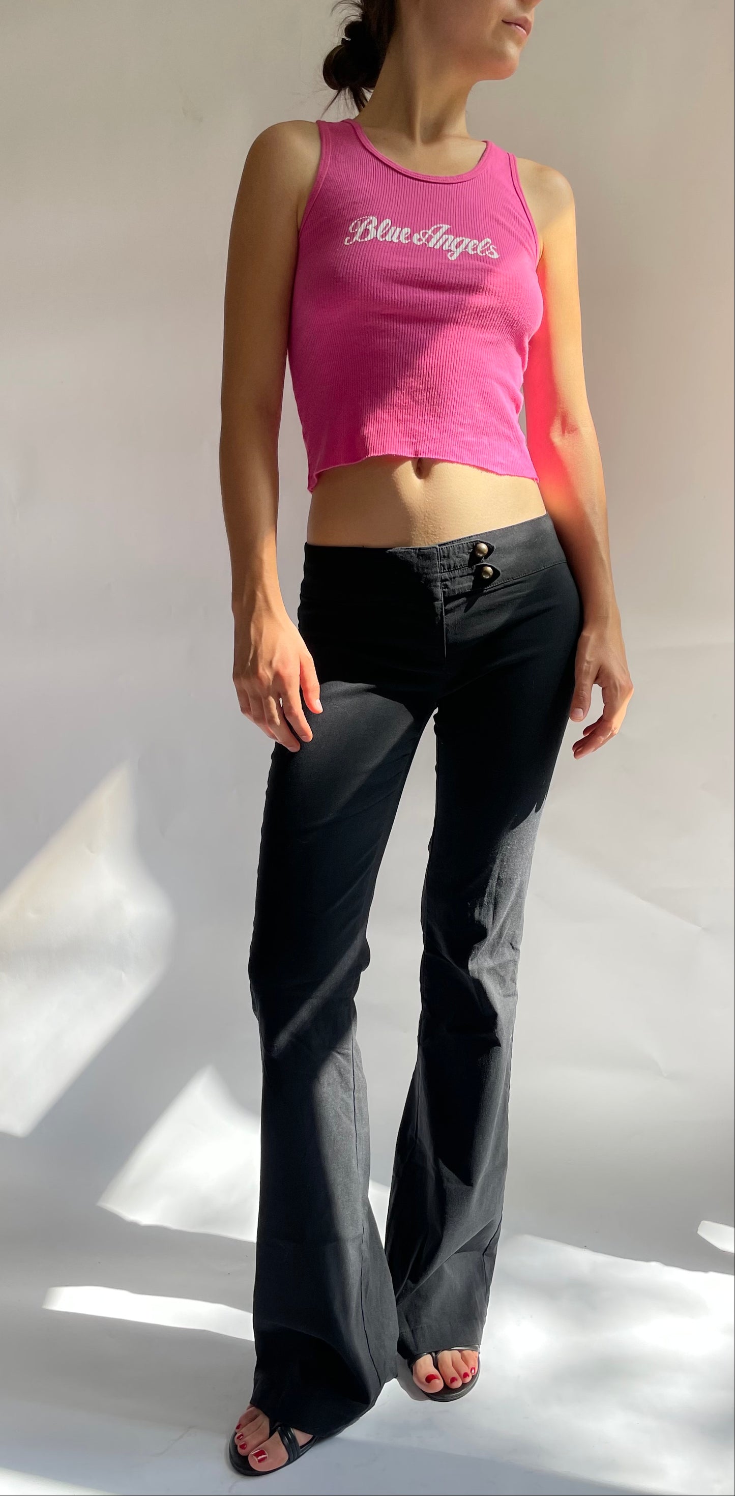 Y2K Blue Angels pink tank top