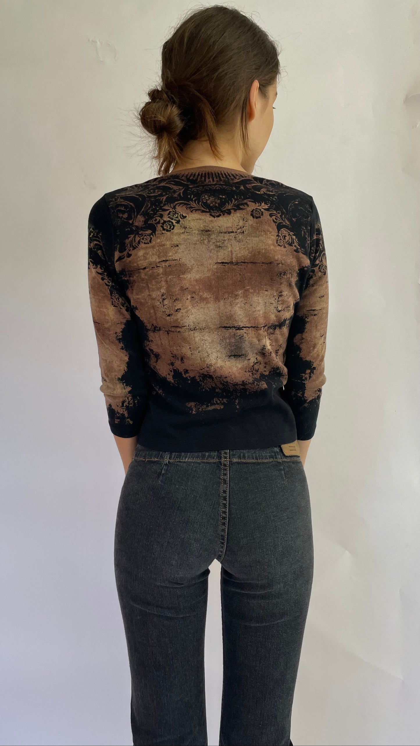 Y2K cowgirl top with bedazzles