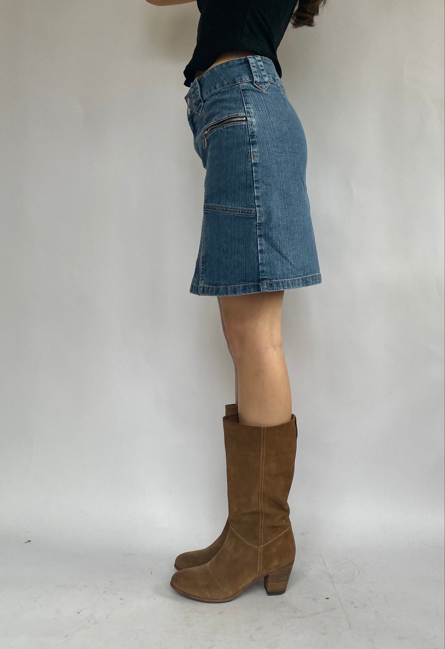 Vintage denim skirt