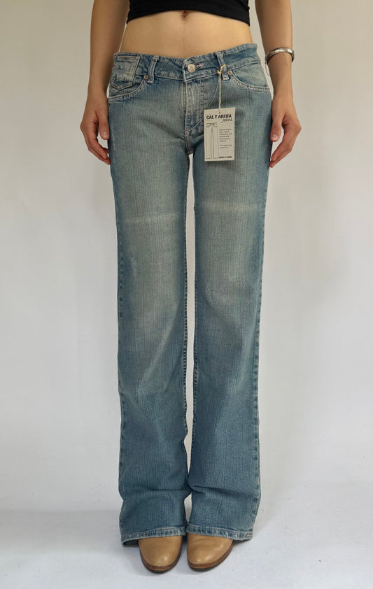 Y2K DEADSTOCK with tags low rise flared jeans