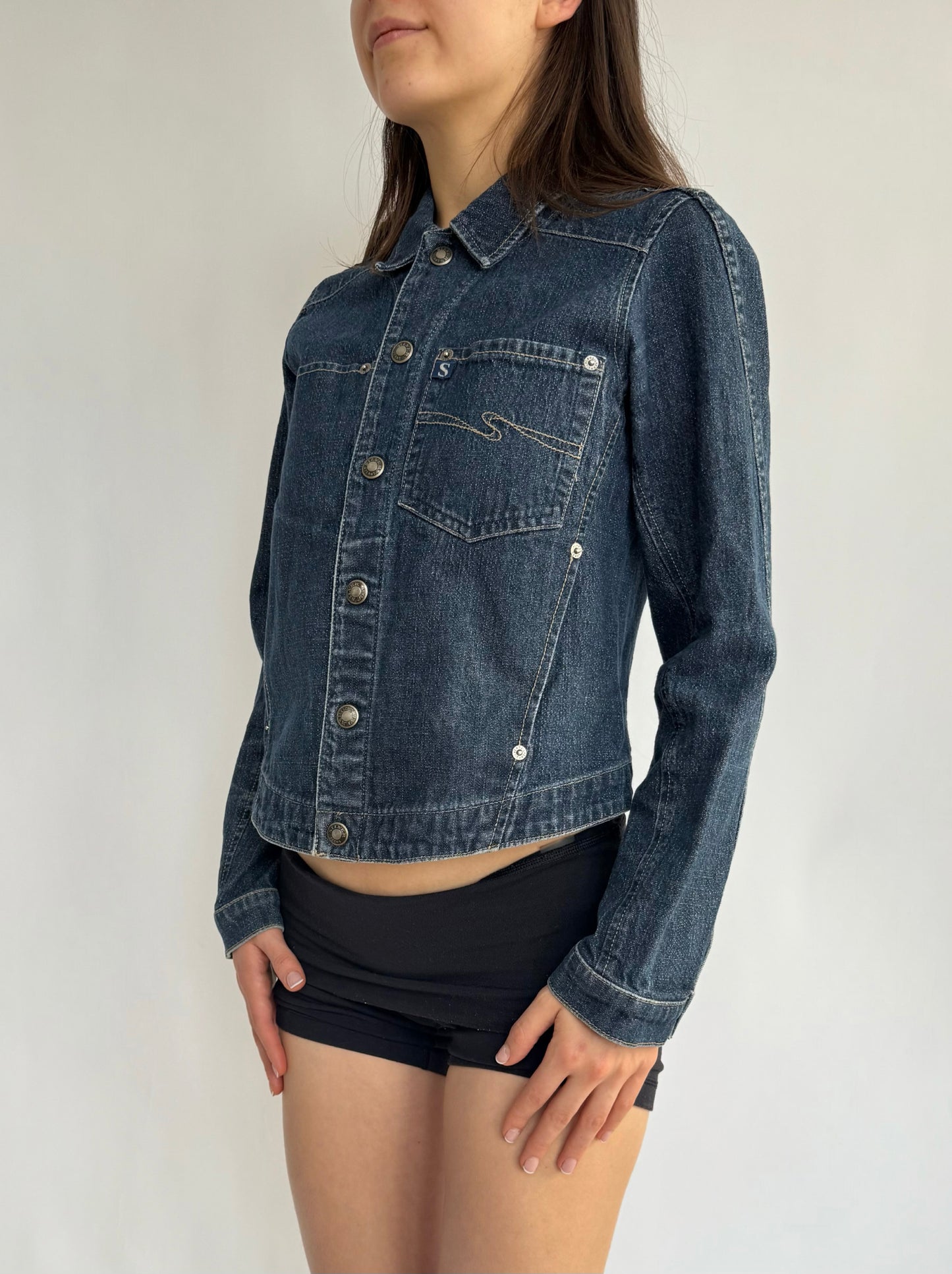 Y2K fitted denim jacket by SILVER