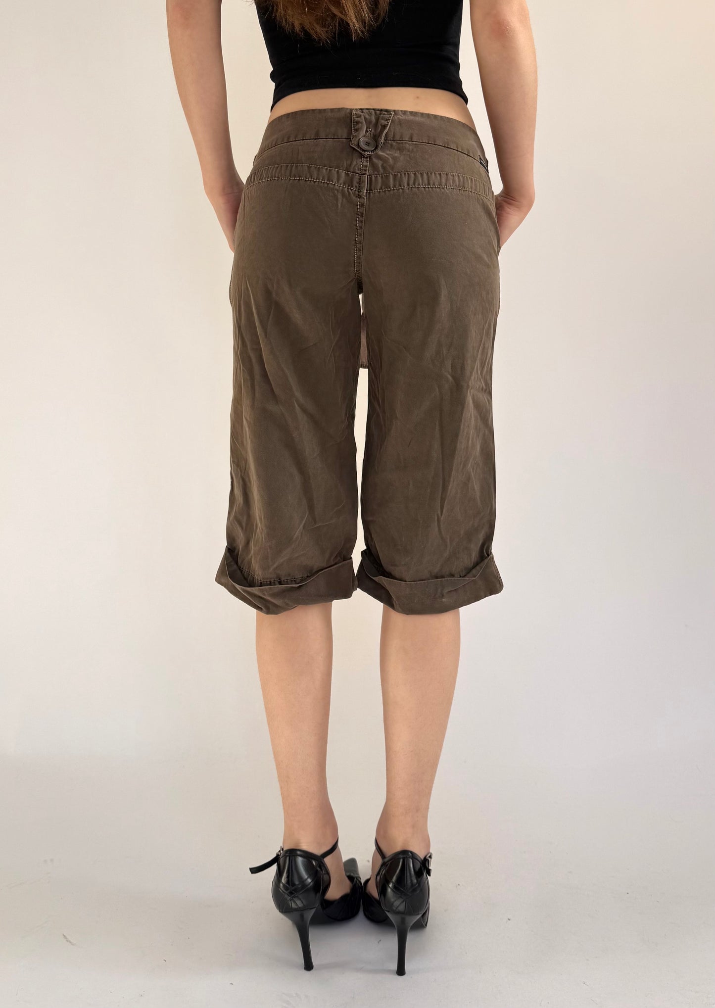 Y2K/2000s low rise capris cargos by GUESS