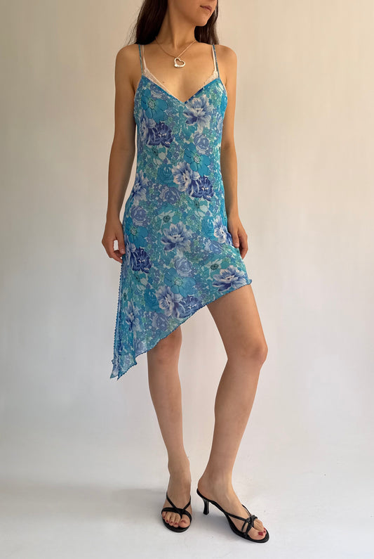 Y2K/2000s floral slip dress