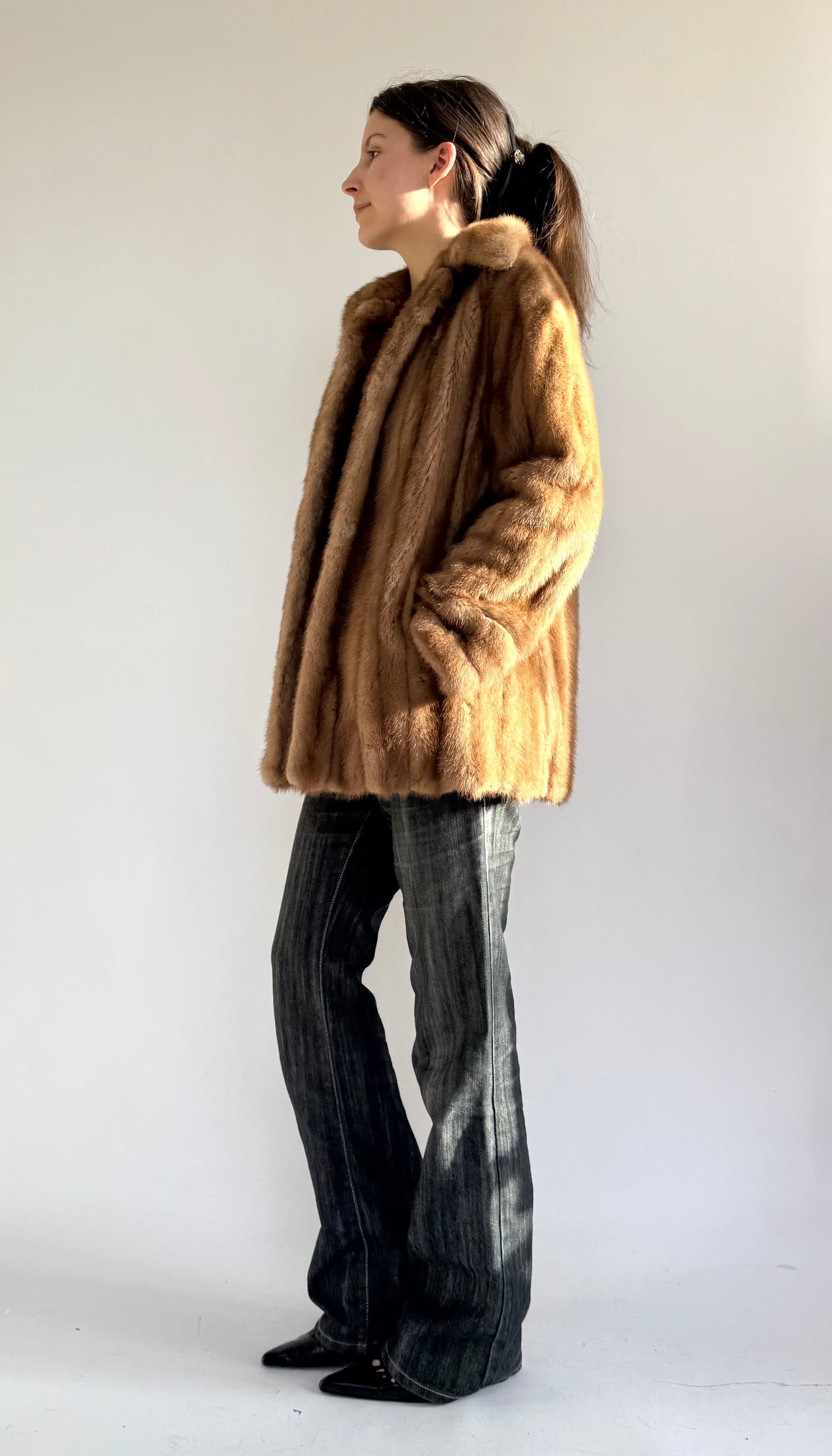Vintage 90s genuine Fur coat