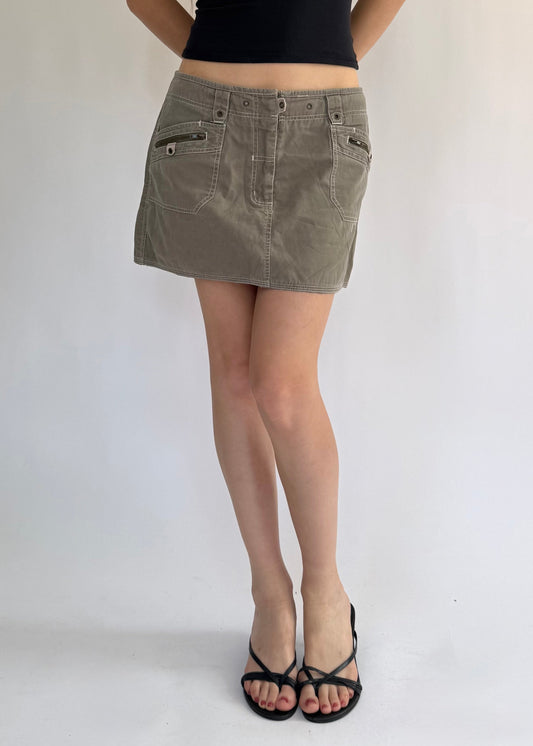 Y2K/2000s low rise cargos mini skirt
