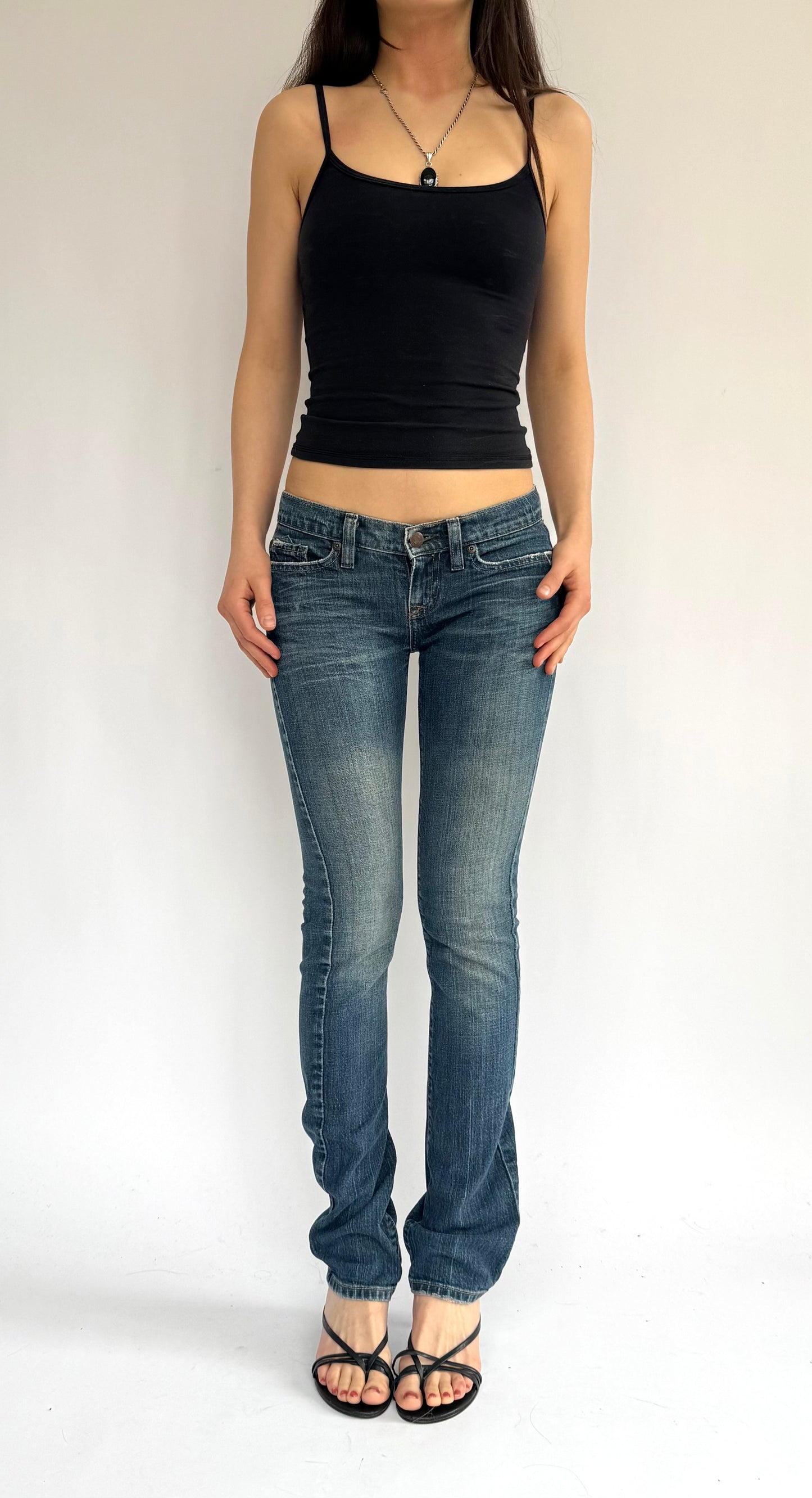 2000s/2010s extra low rise skinny jeans by Abrecombie and Fitch
