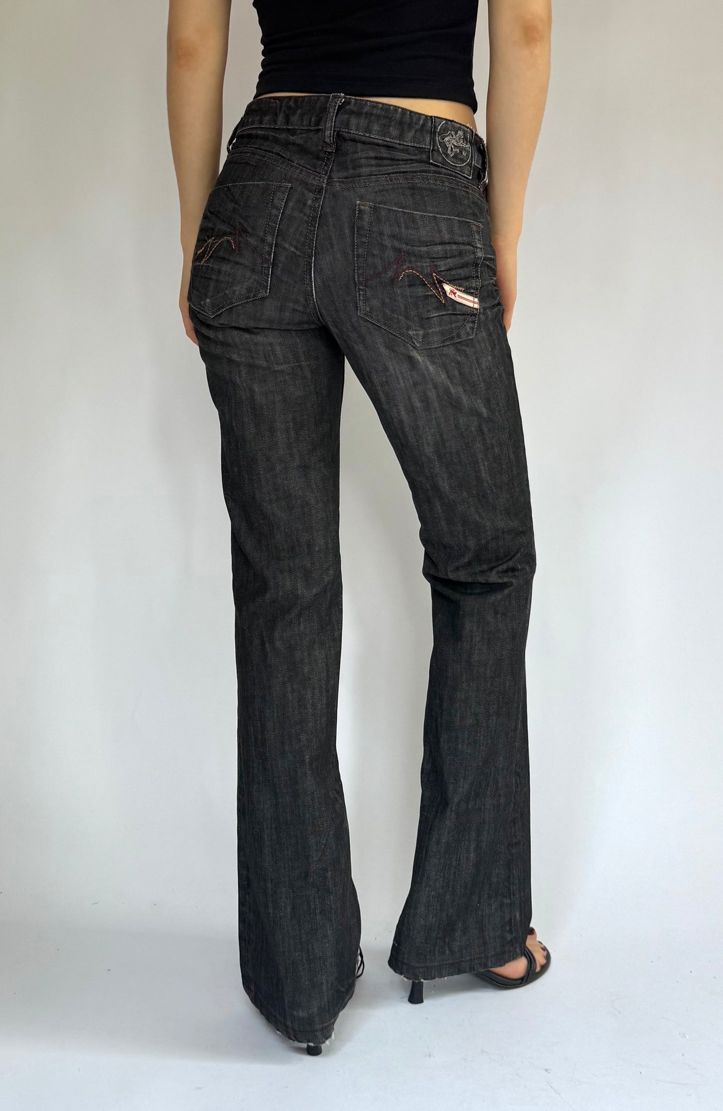 Y2K mid rise PARASUCO flare jeans